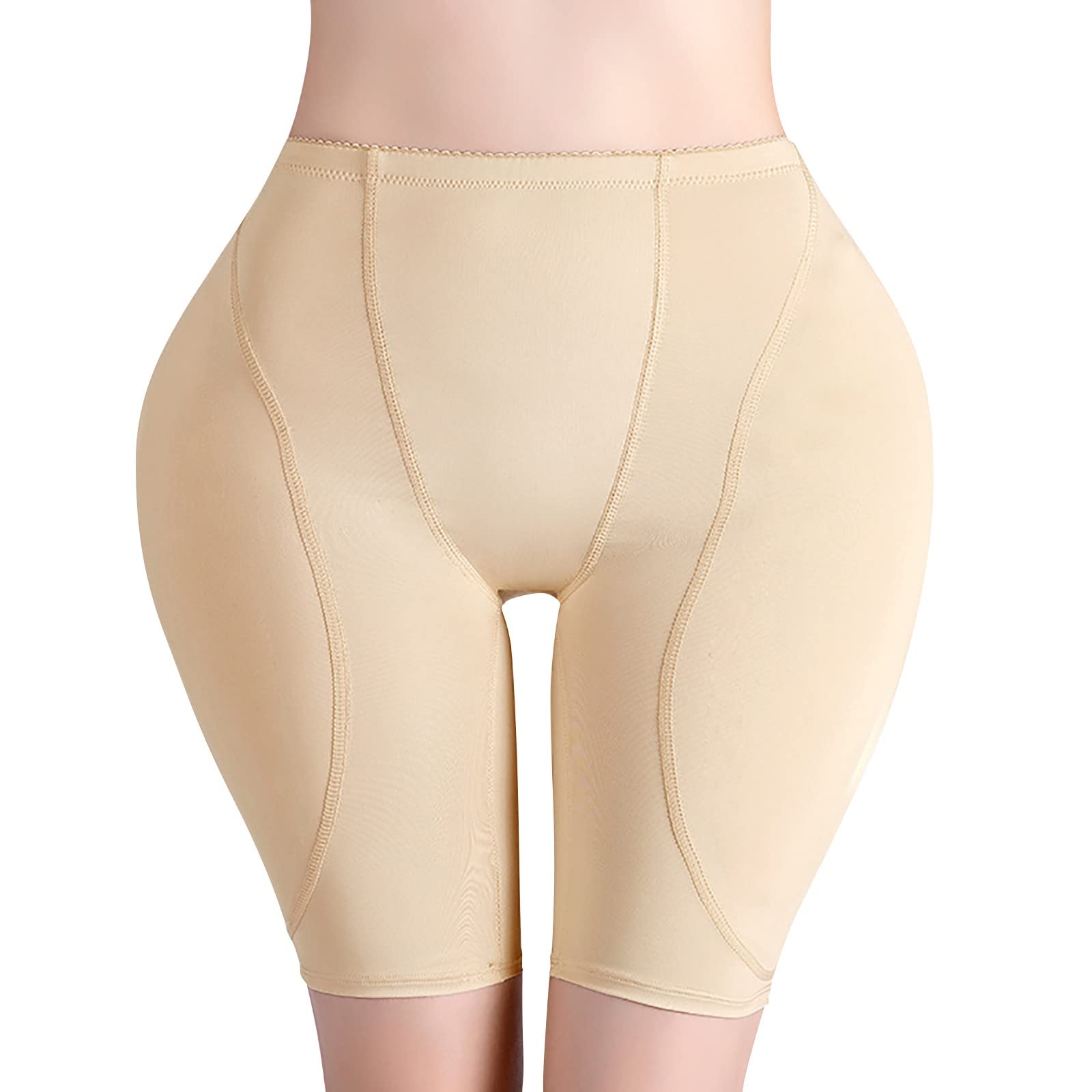 Women's High Waist Shaping Underwear with Butt Lifting Sponge Pads - Body Shaper Panties for Tummy Control & Curvy Look | Perfect for Dresses, Swimsuits & Special Occasions