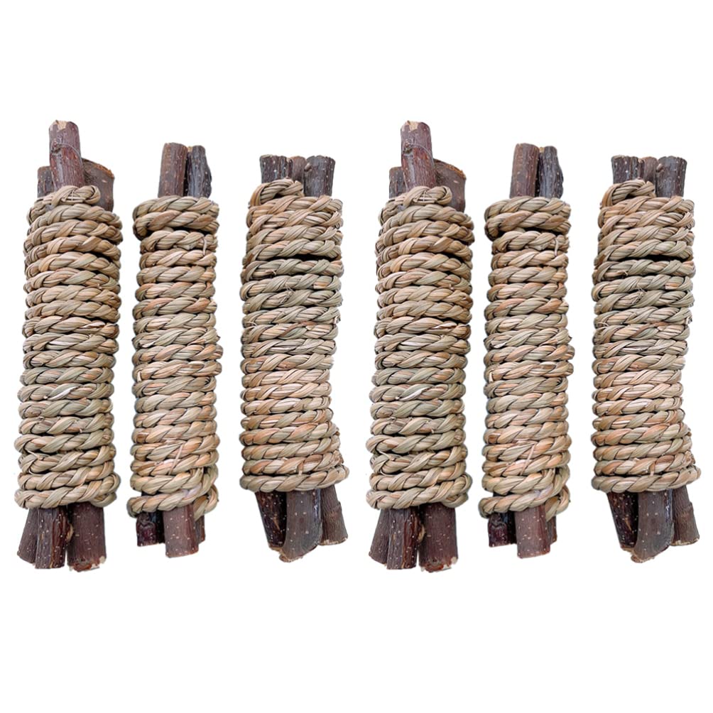 Balacoo 6pcs Hamster Chew Toys Set - Natural Wooden Guinea Pig Cage Accessories, Hideaway & Molar Toys for Small Pets - Perfect for Hamsters, Mice & Rodents - Fun Cage Enrichment & Teeth Care Activity