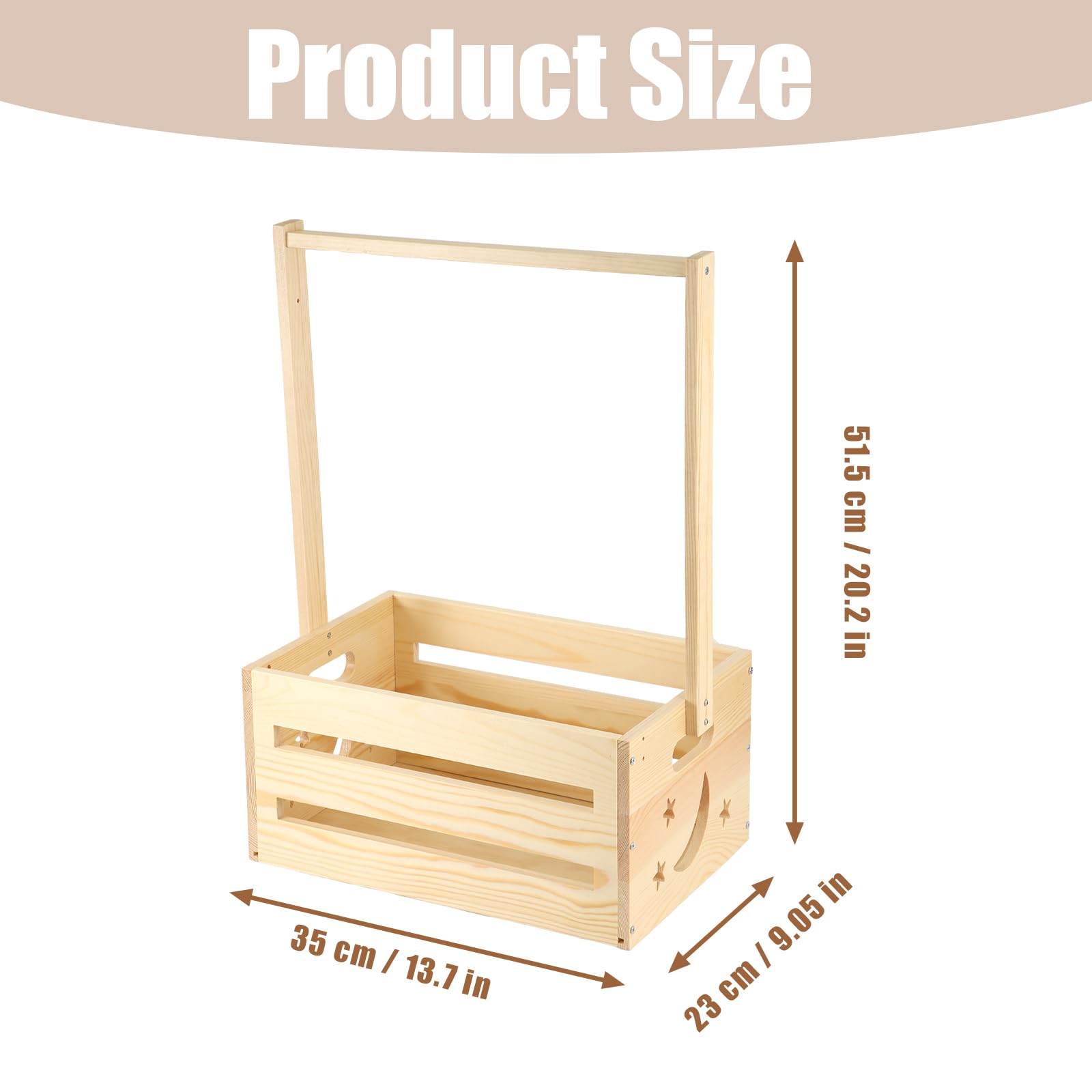 Wooden Baby Shower Wardrobe & Storage Basket - Stylish Nursery Closet Organizer for Newborn Essentials | Perfect Baby Shower Gift & Nursery Storage Solution for New Parents