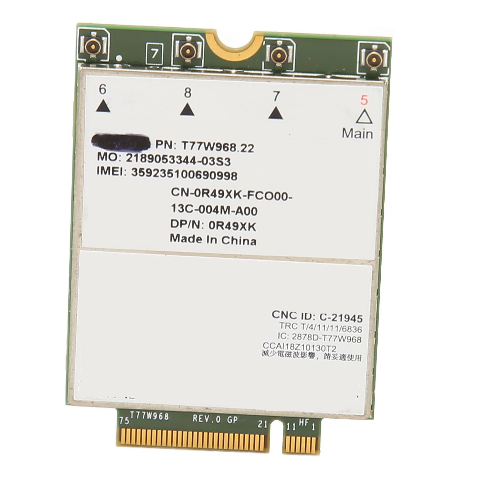 4G LTE Wireless Network Card for Dell Latitude - 1.0Gbps High-Speed M.2 Interface, Multi-Band Compatibility - Perfect for Business Travel & Remote Work Connectivity
