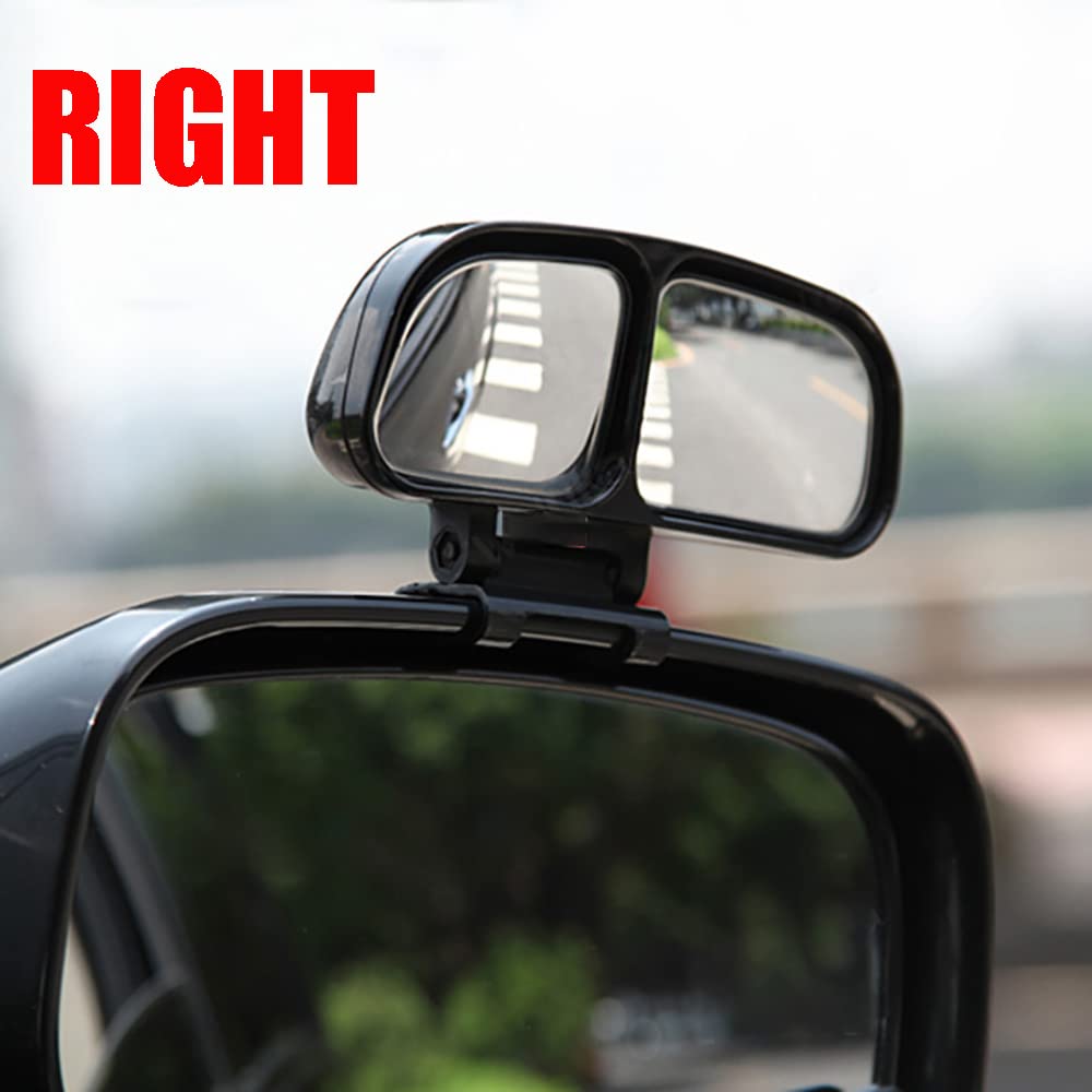 Universal Car Blind Spot Mirror - Wide Angle Adjustable HD Rearview Mirror for Safer Driving (Left/Right) | Perfect for Highway Merging & Parking Assistance