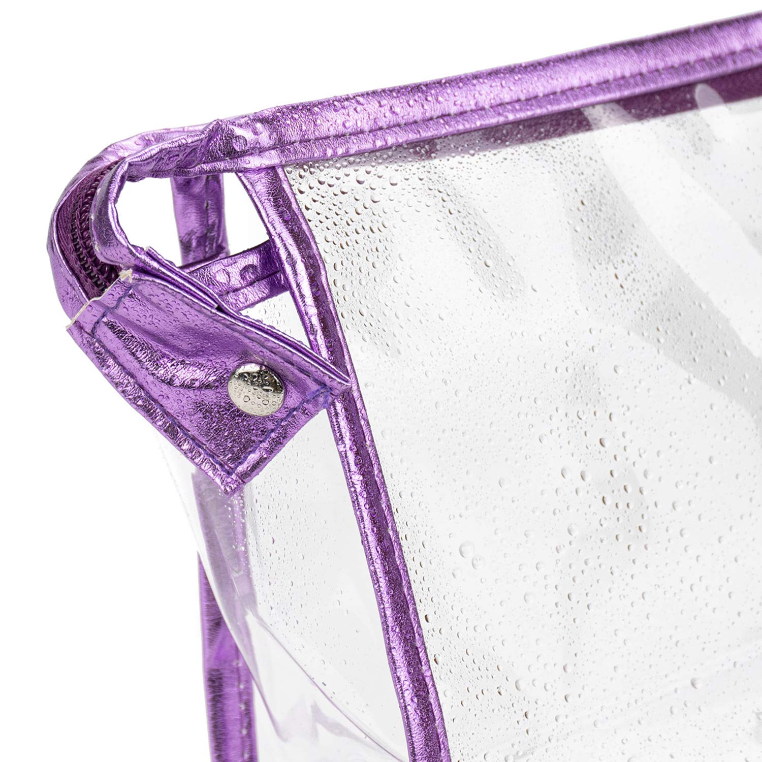 Hedume 10 Pack Clear Waterproof Makeup Bags - PVC Transparent Cosmetic Organizer with Zipper for Travel, Bathroom & Daily Essentials Storage | Perfect for Toiletries, Cosmetics & Travel Accessories