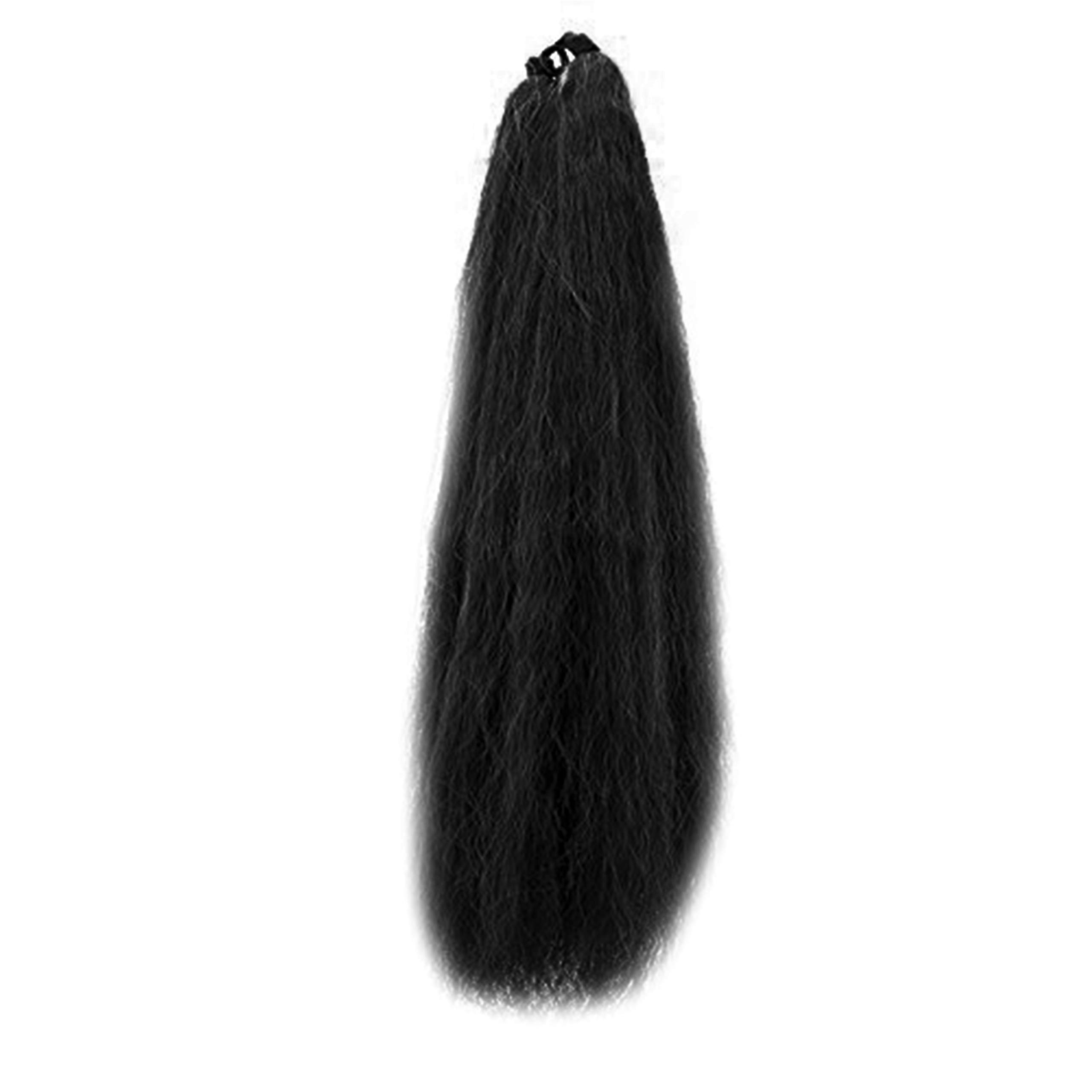Paradise Hair Extensions 30-inch Real Human Hair Parandi Choti for Women - Dark Brown & Black | Perfect for Weddings, Parties & Daily Styling