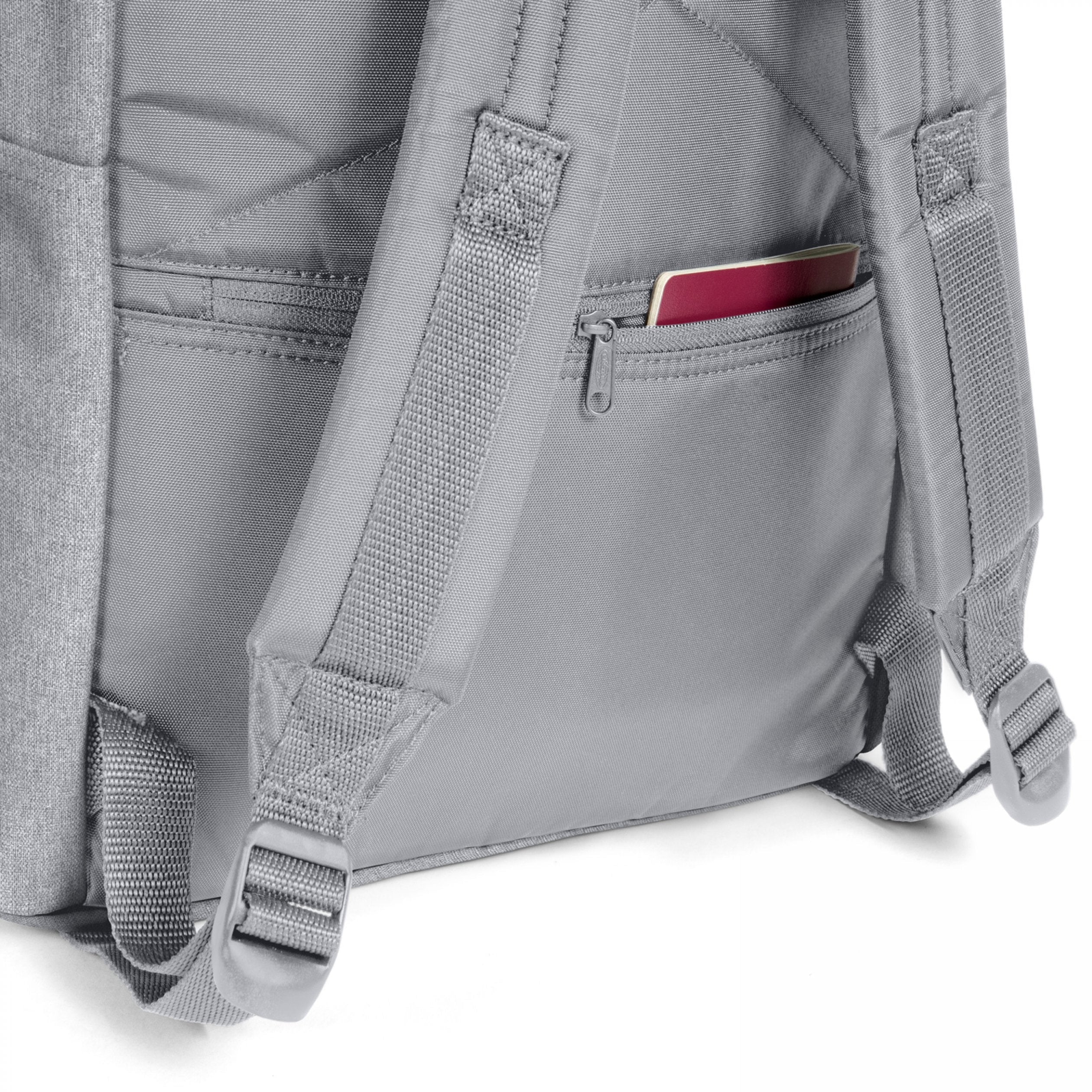 Eastpak Padded Double Backpack - Durable School & Travel Backpack with Laptop Compartment, Sunday Grey - Perfect for College, Work & Outdoor Adventures