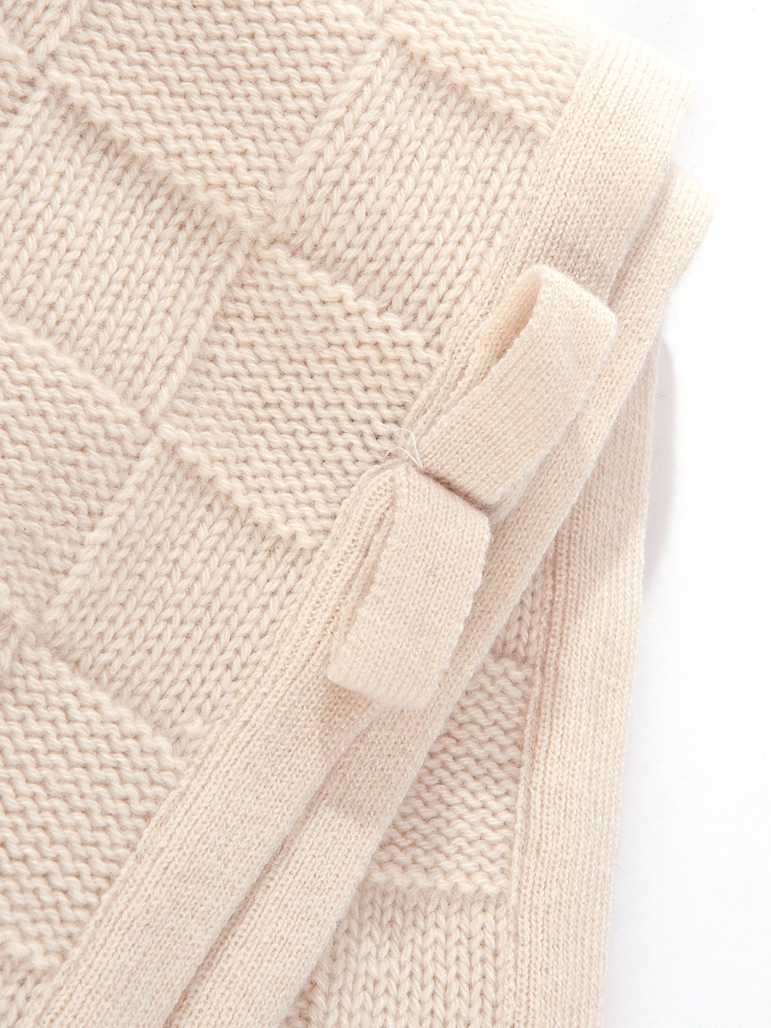 Premium Italian Cashmere Baby Blanket - 100% Pure Soft Cashmere - Luxury Newborn Blanket - Beige - Perfect for Nursery, Gifts & Travel