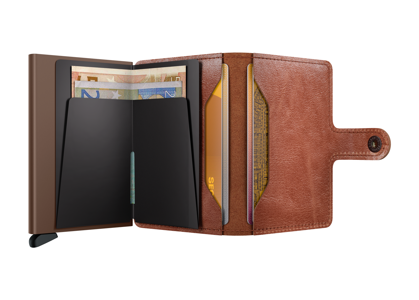 SECRID Vintage Leather Mini Wallet for Women & Men - RFID Blocking Slim Card Holder - Perfect for Travel, Business & Everyday Use