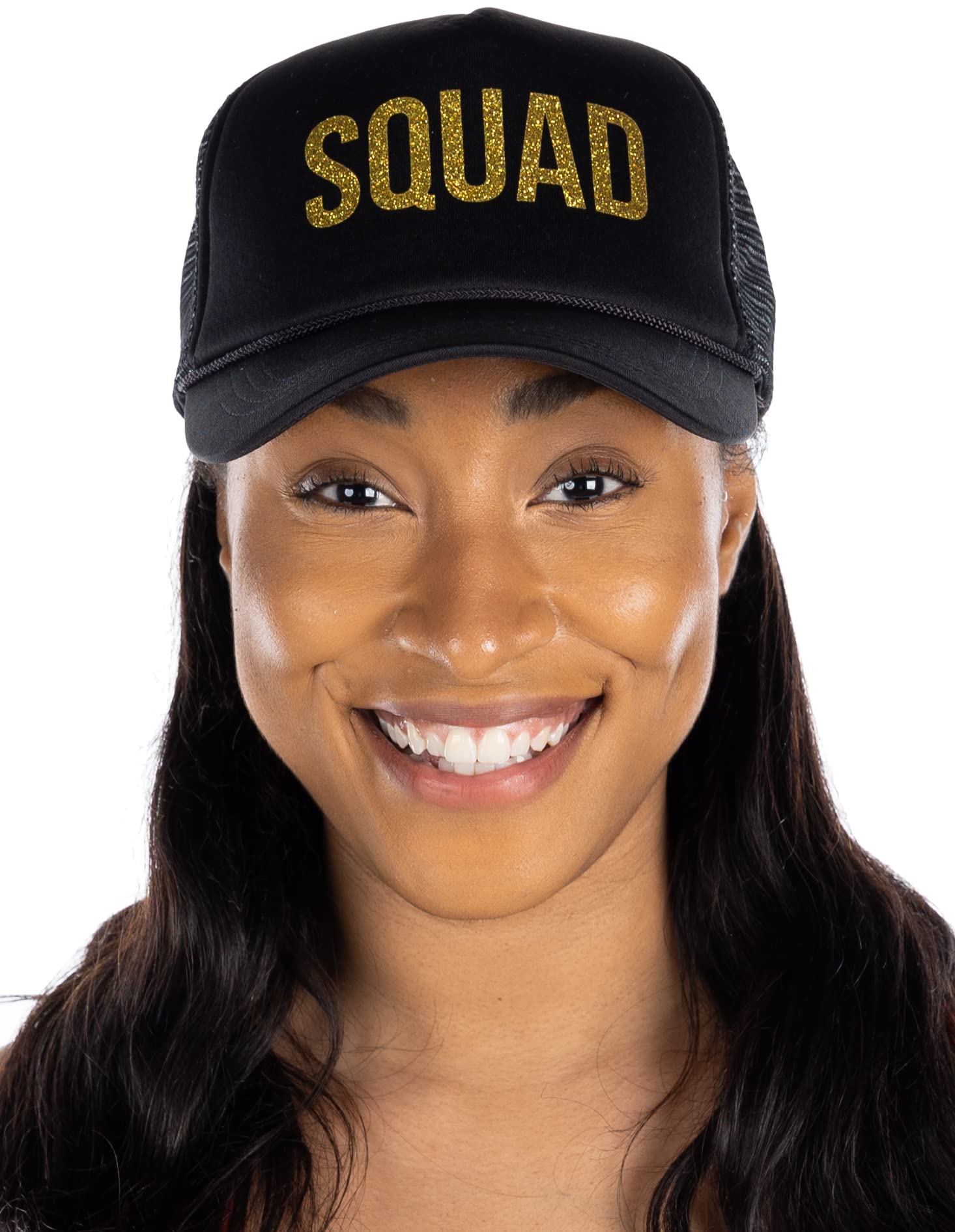 Funky Junque Bride Tribe Squad Trucker Hats for Women - Stylish Bachelorette Party & Wedding Accessories - Perfect for Bridal Showers, Girls Trips and Bride Tribe Gifts
