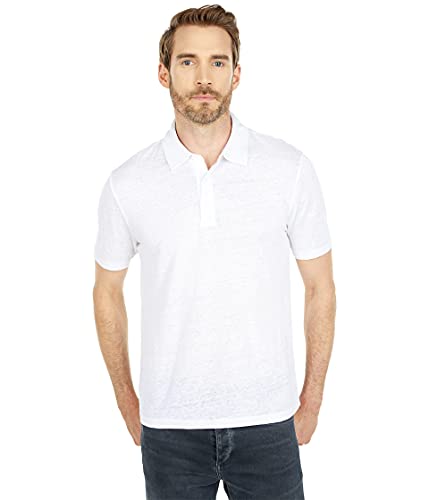 Vince Men's Linen Polo Shirt - Breathable Summer Casual Short Sleeve Button-Up for Golf, Beach & Outdoor Activities