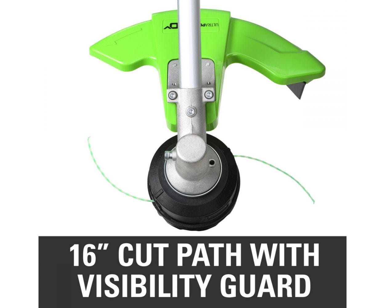 60V 16-Inch Cordless Battery String Trimmer with 10-Inch Cultivator Attachment Combo Kit - Includes 4.0Ah Battery & Charger - Perfect for Lawn Care, Yard Maintenance & Landscaping
