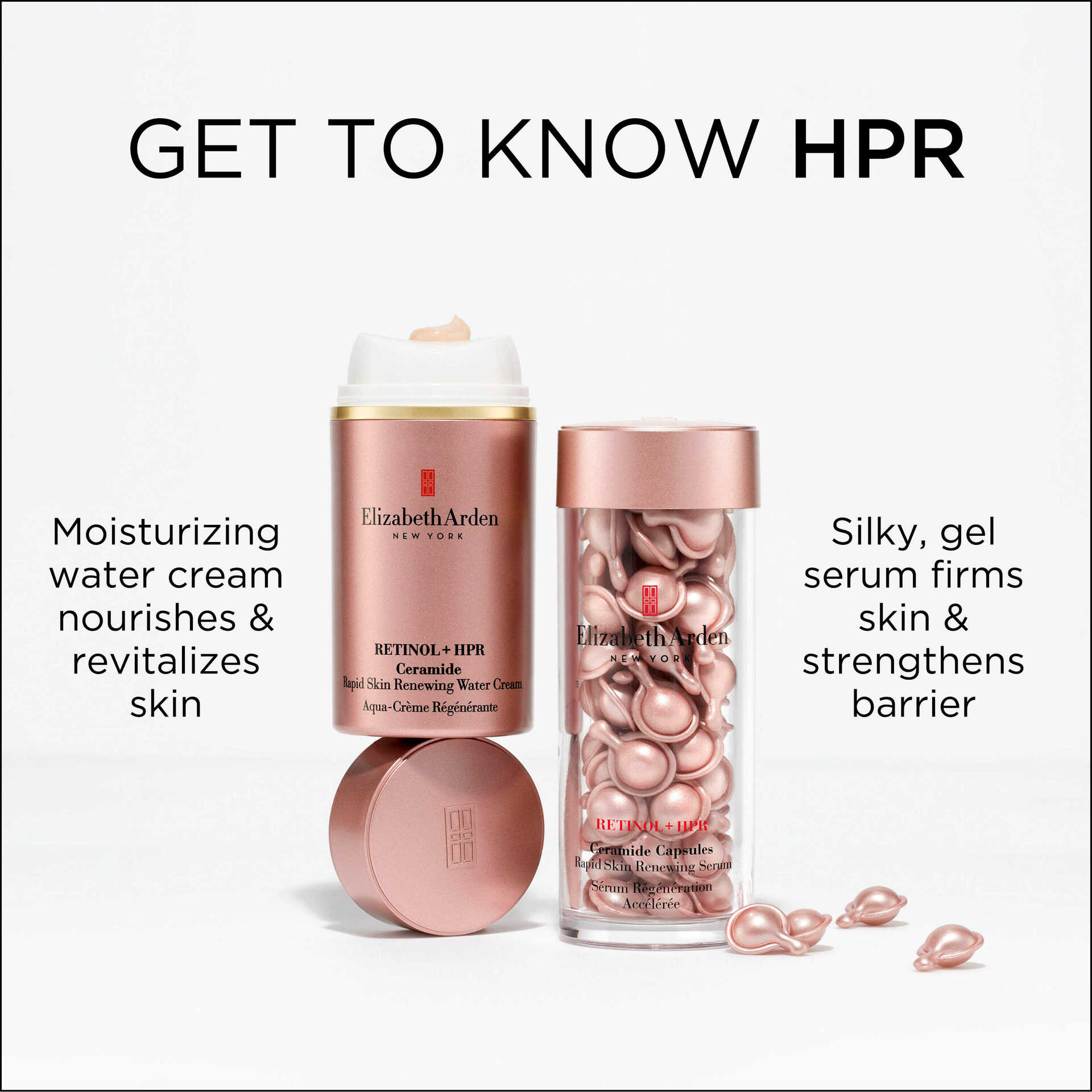 Retinol + HPR Ceramide Capsules - 90 Piece Rapid Skin Renewing Serum Set for Anti-Aging & Wrinkle Reduction - Perfect for Nighttime Skincare Routine & Dry Skin Treatment