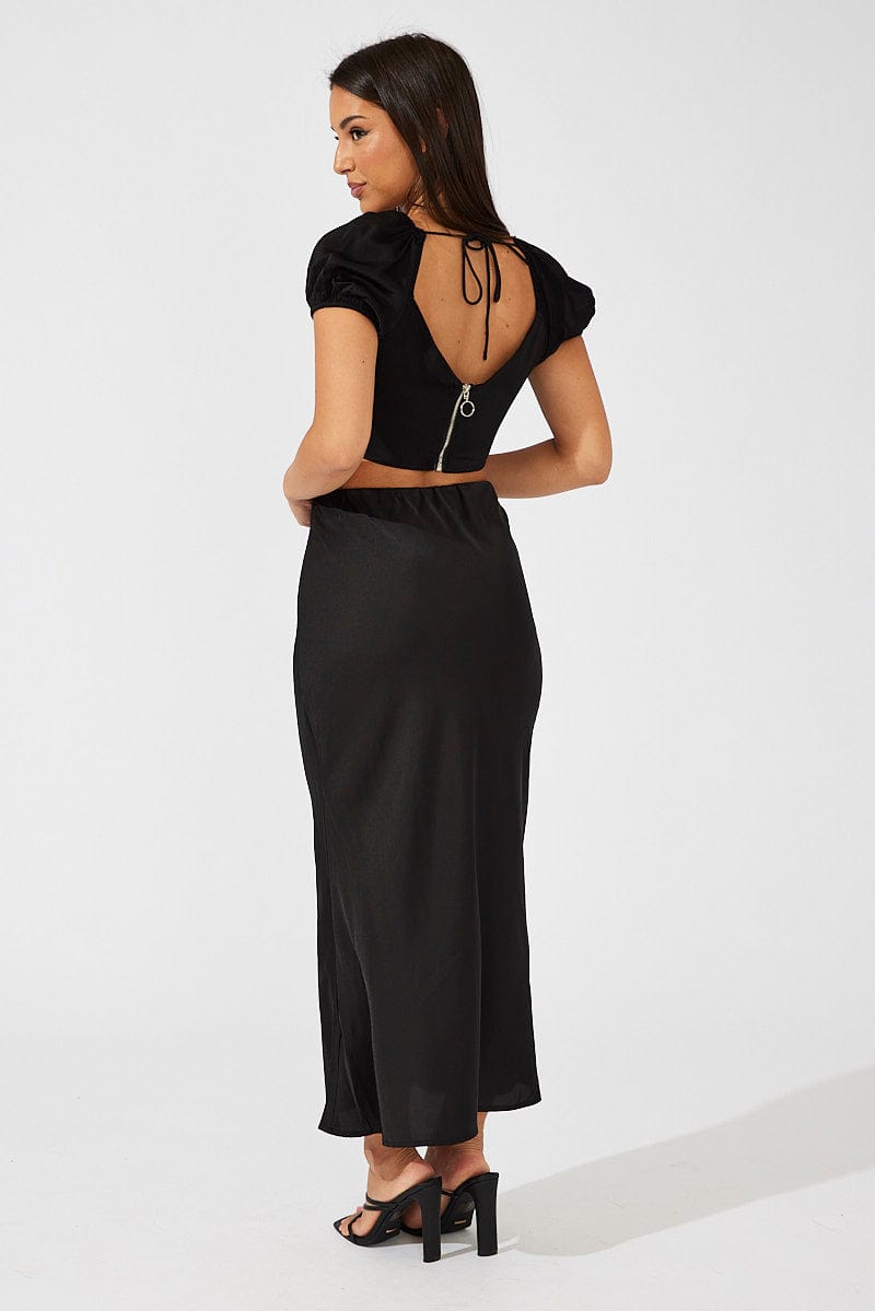 Sexy Black Corset Top for Women - Short Sleeve Bustier Shirt - Perfect for Date Night, Club Wear & Fashion Outfits
