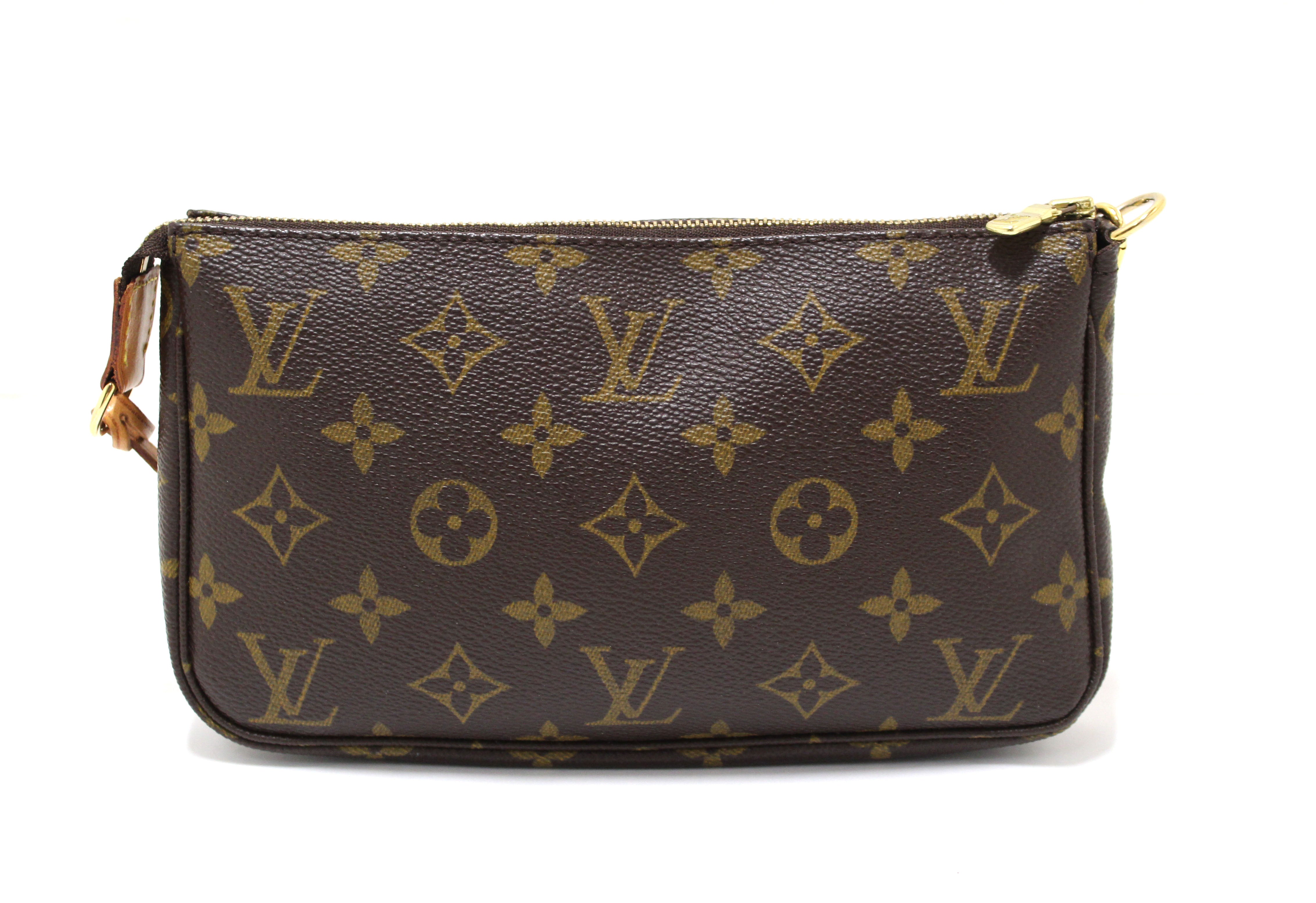 Authentic Louis Vuitton Monogram Pochette Accessories Bag - Luxury Crossbody Clutch for Women, Perfect for Parties, Date Nights & Everyday Use