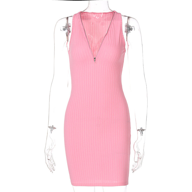 Women's Sleeveless Mini Dress - Sexy Summer Bodycon Dress for Night Out, Party & Beach - Flattering Fit for Date Night & Club Wear