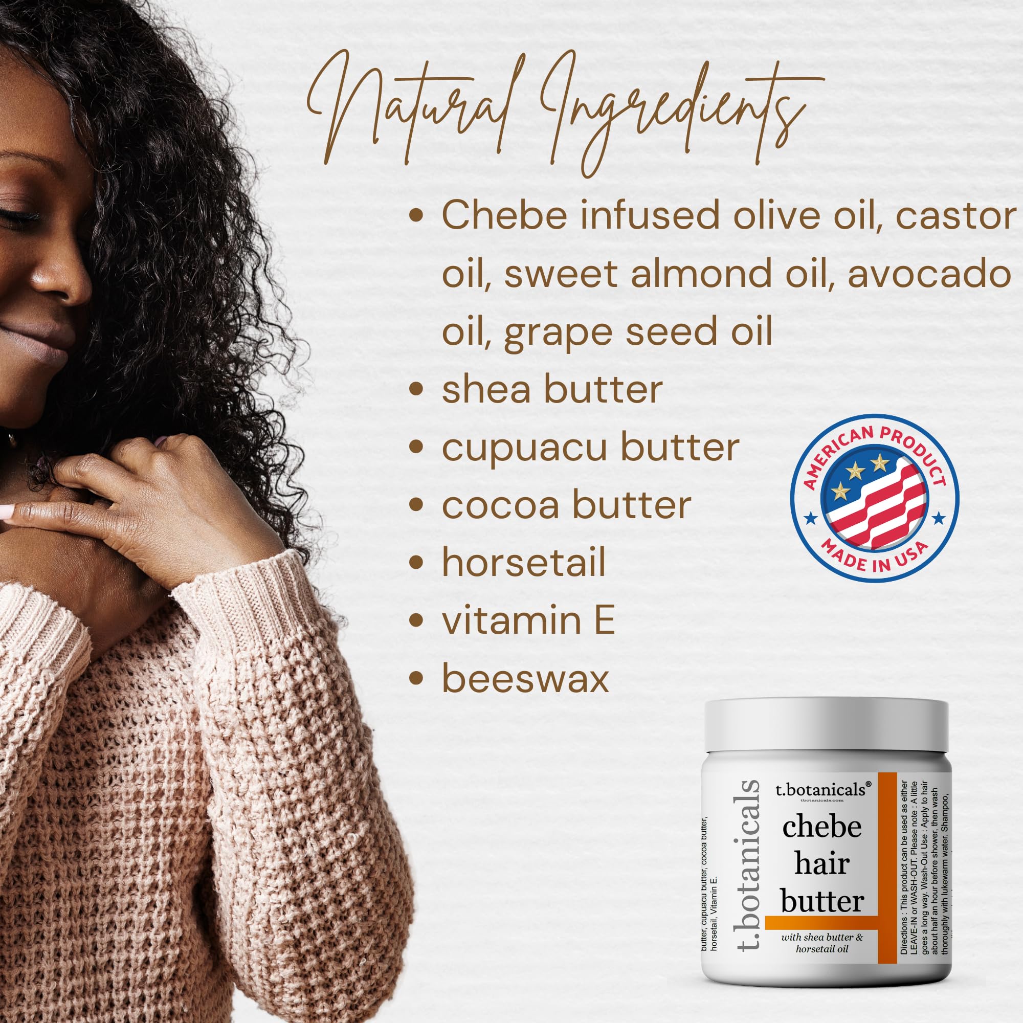 **Chebe Hair Oil and Butter Set - All Natural Lavender Scented for Thick & Coarse Hair - Hydration & Growth Treatment - Creamy Solid Formula for Adults - Perfect for Dry Scalp & Natural Hair Care**    *(Use for deep conditioning, daily moisture, and promoting healthy hair growth at home or on-the-go!)*