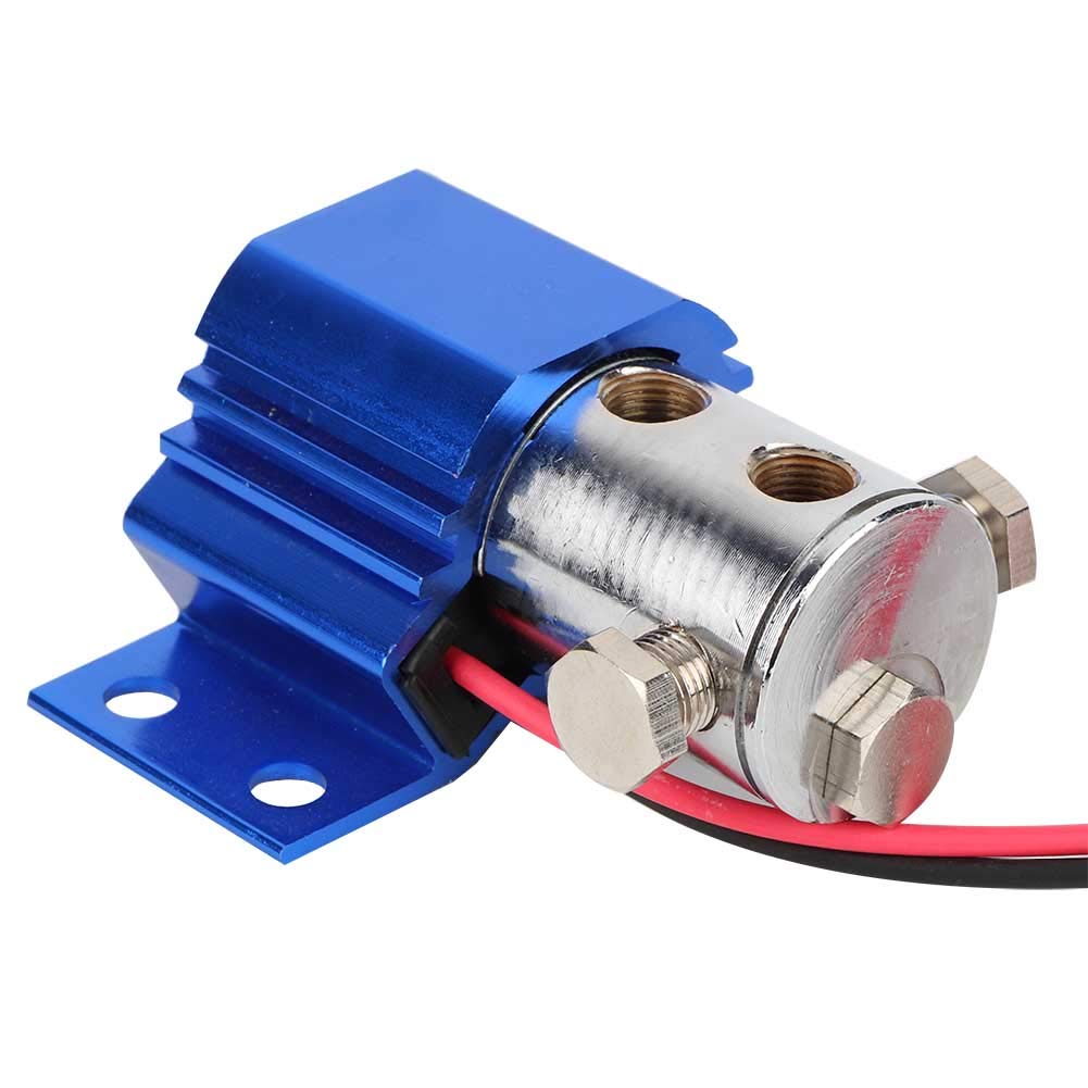 Universal Brake Line Lock Solenoid Kit - 12-16V Electric Roll Control System (Blue) - Perfect for Drag Racing, Off-Roading & Performance Vehicle Upgrades