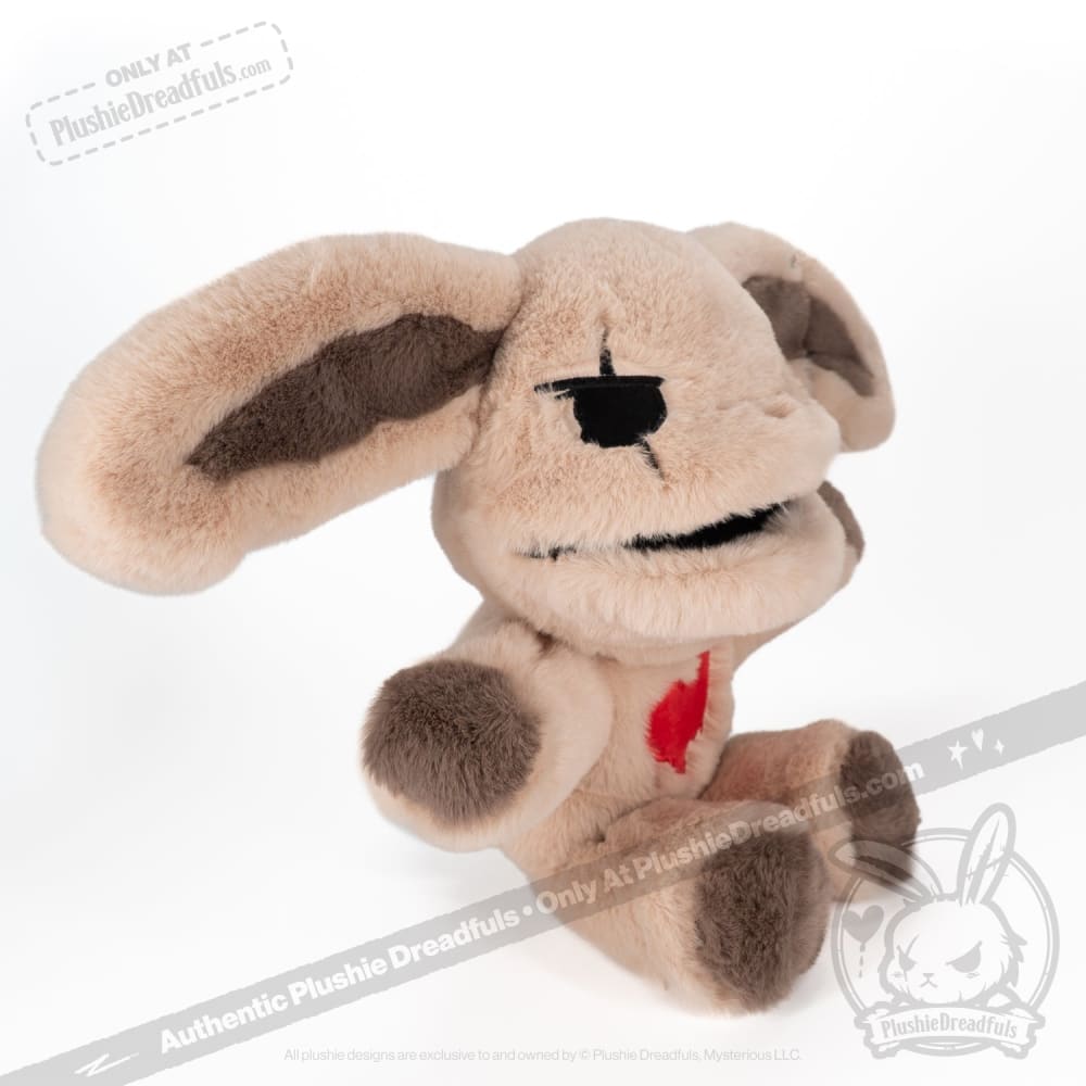 Plushie Dreadfuls Puck Dread Rabbit Plush Puppet - Soft Stuffed Animal Toy for Kids & Collectors | Perfect for Storytelling, Cuddling & Gothic Decor