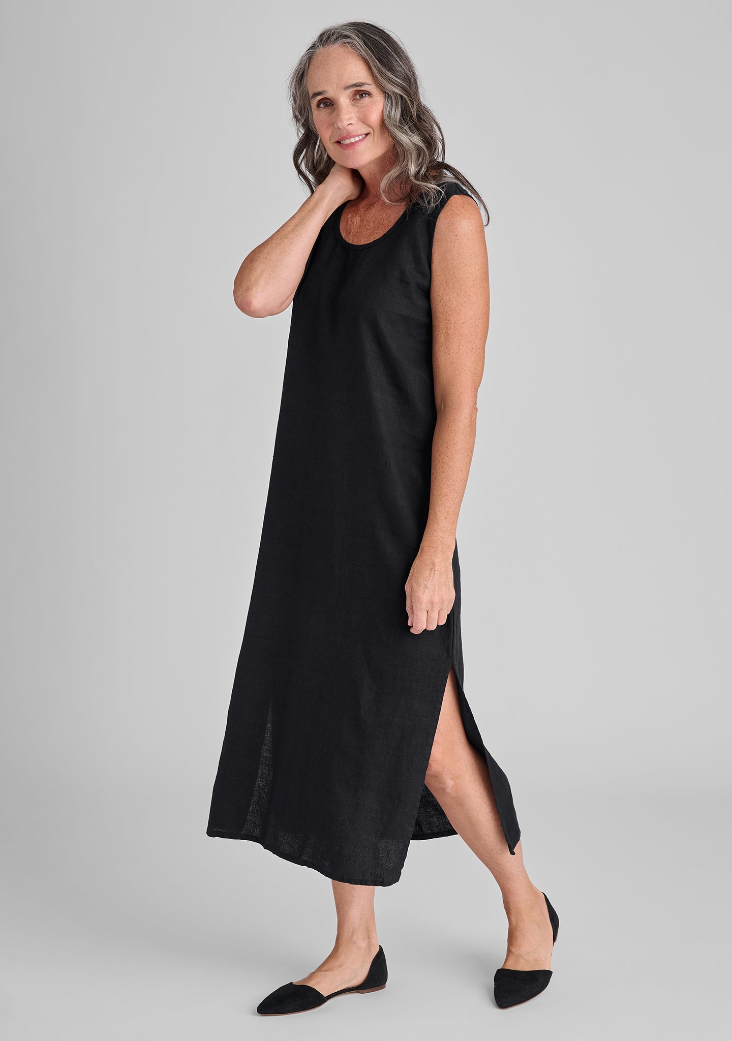 Slipster Linen Maxi Dress for Women - Breathable & Comfortable Summer Beach Dress - Perfect for Vacations, Weddings, and Casual Outings
