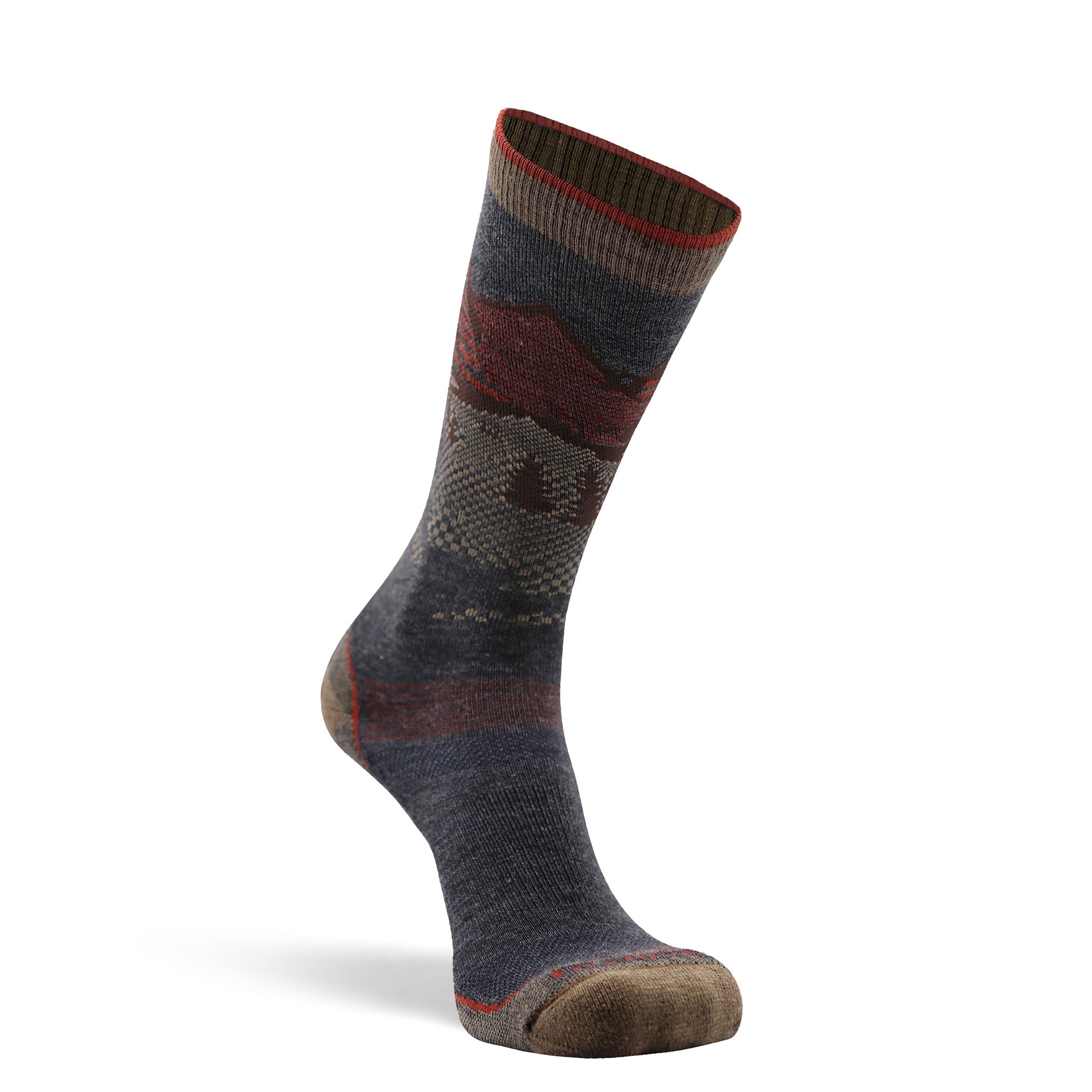 Men's Matterhorn Lightweight Hiking Socks - Moisture-Wicking & Breathable Crew Socks for Outdoor Adventures, Camping & Trail Running