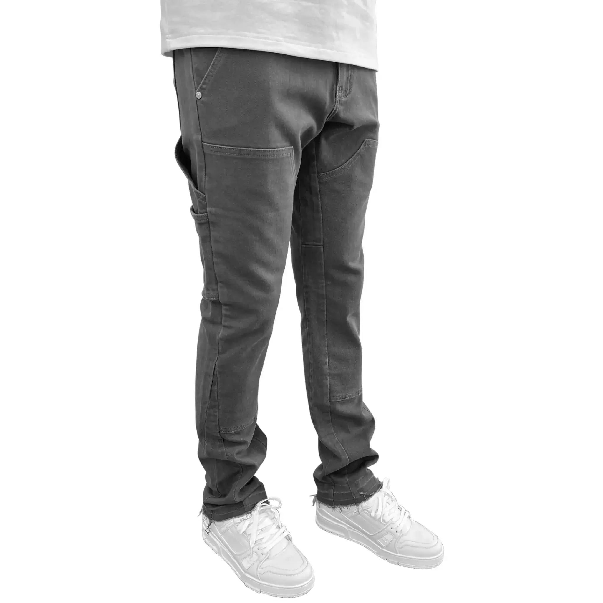 SIARR Rio Jeans for Women - High Waist Grey Denim Pants - Comfortable Stretch Skinny Jeans for Casual Wear, Office & Night Out