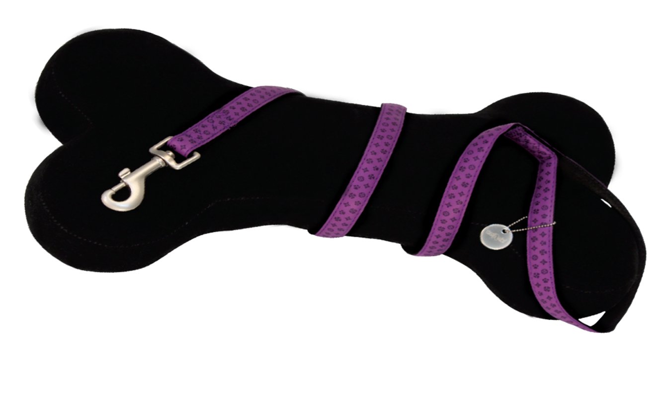 Premium Purple Leatherette Dog Lead Leash - 120mm x 15mm Durable Training Leash for Small & Medium Dogs - Perfect for Walking, Training & Outdoor Adventures