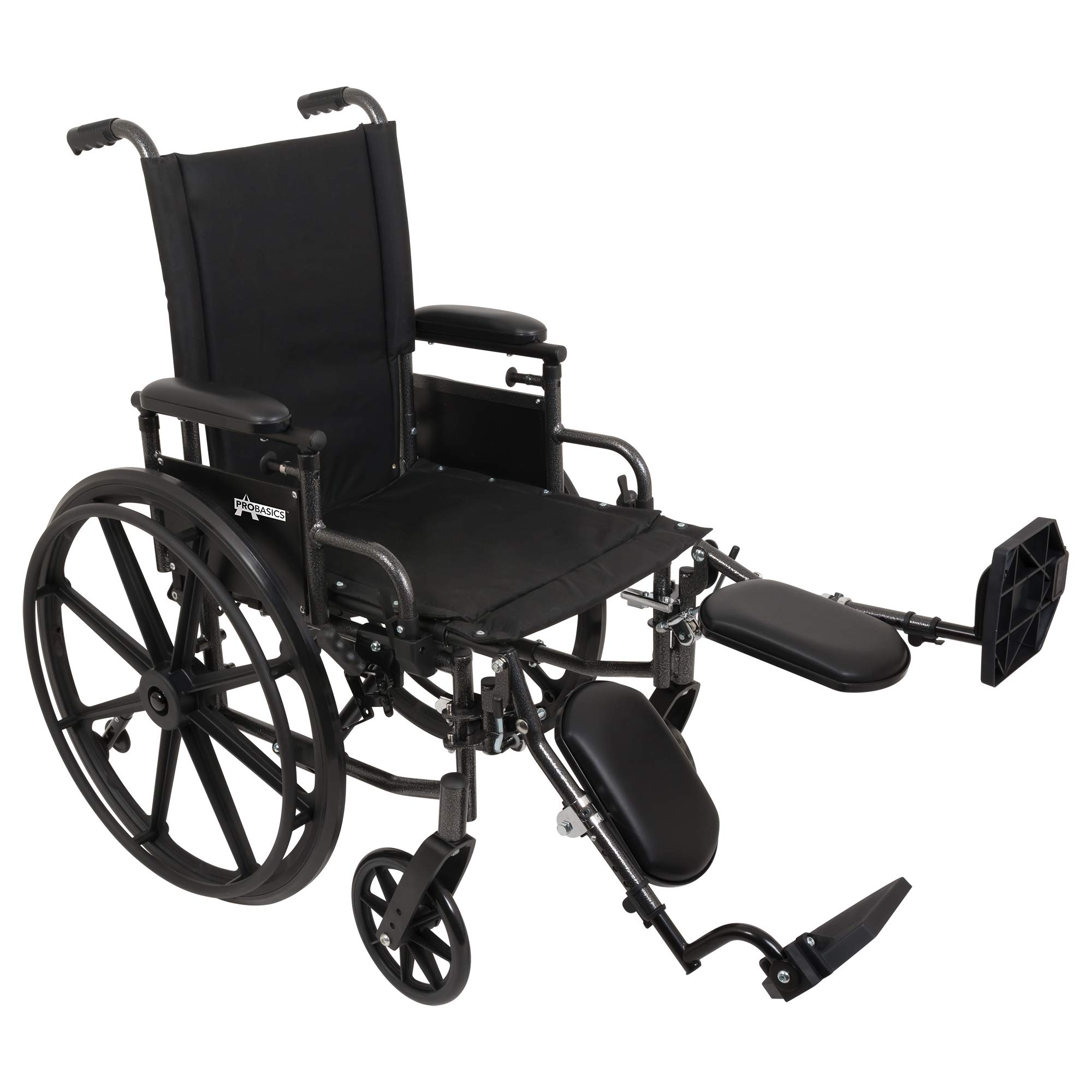Ultra Lightweight Wheelchair for Adults - Adjustable Seat Height & Flip-Back Desk Arms - Elevating Leg Rests - 20