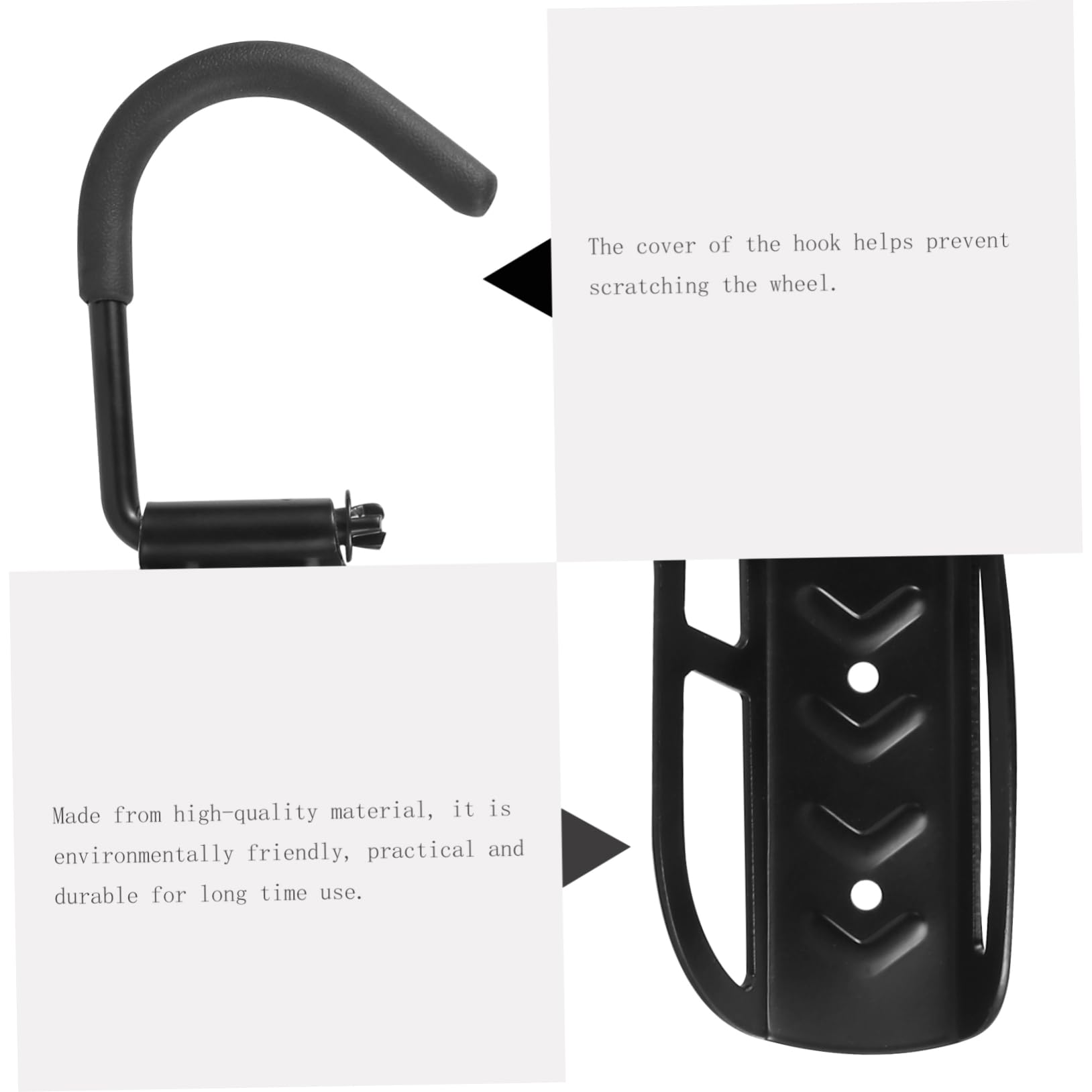 Vertical Bike Wall Mount Hanger - Space-Saving Bike Rack for Home & Garage Storage