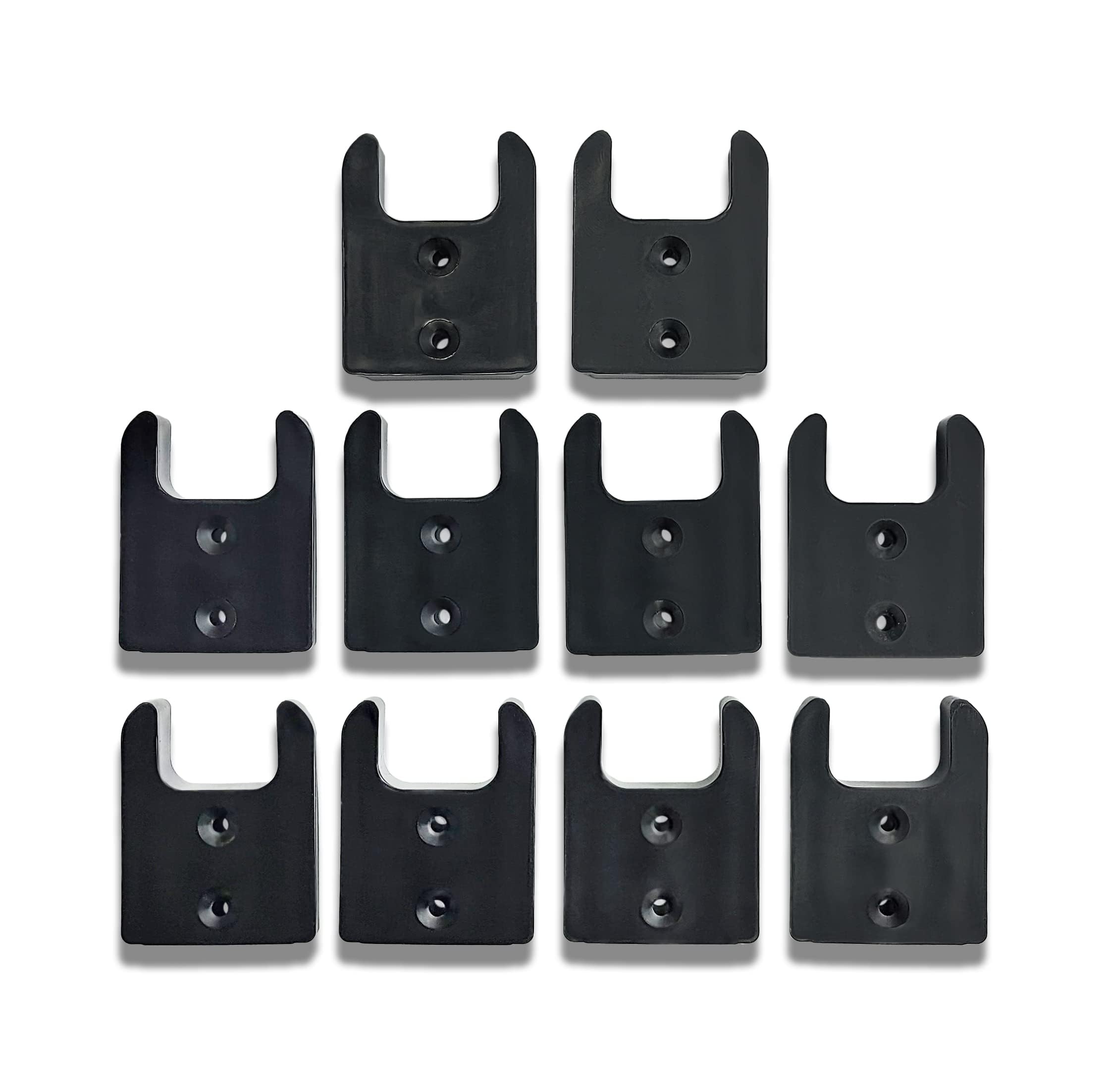 Milwaukee M18 Power Tool Holder & Garage Storage System - Wall Mount Organizer with Mounting Plate for M18 Tools (Black, 10-Pack) - Perfect for Workshop, Garage, and DIY Projects
