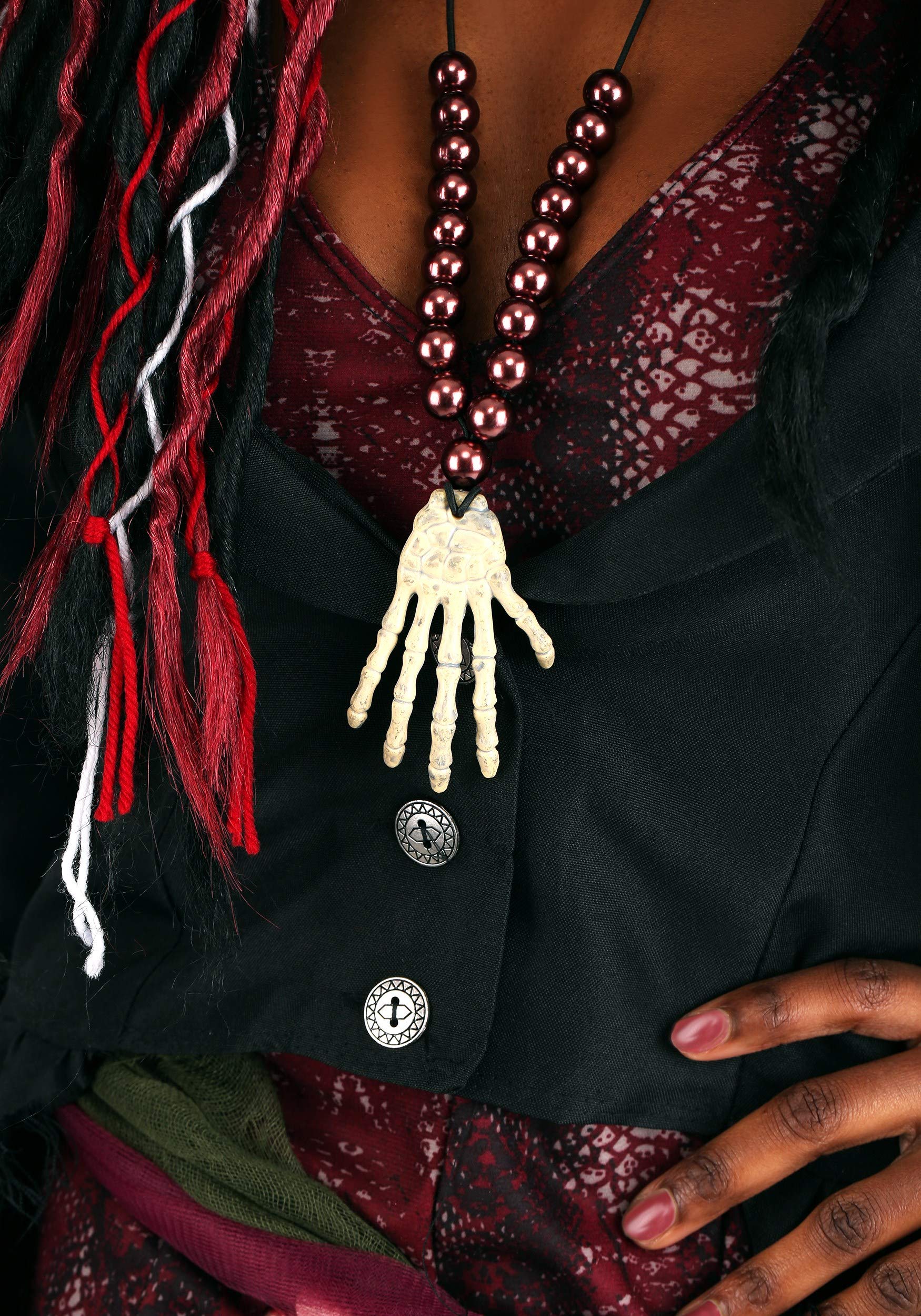 Sexy Women's Voodoo Witch Costume for Halloween Party, Cosplay & Themed Events - Gothic Lace Dress with Corset & Hat
