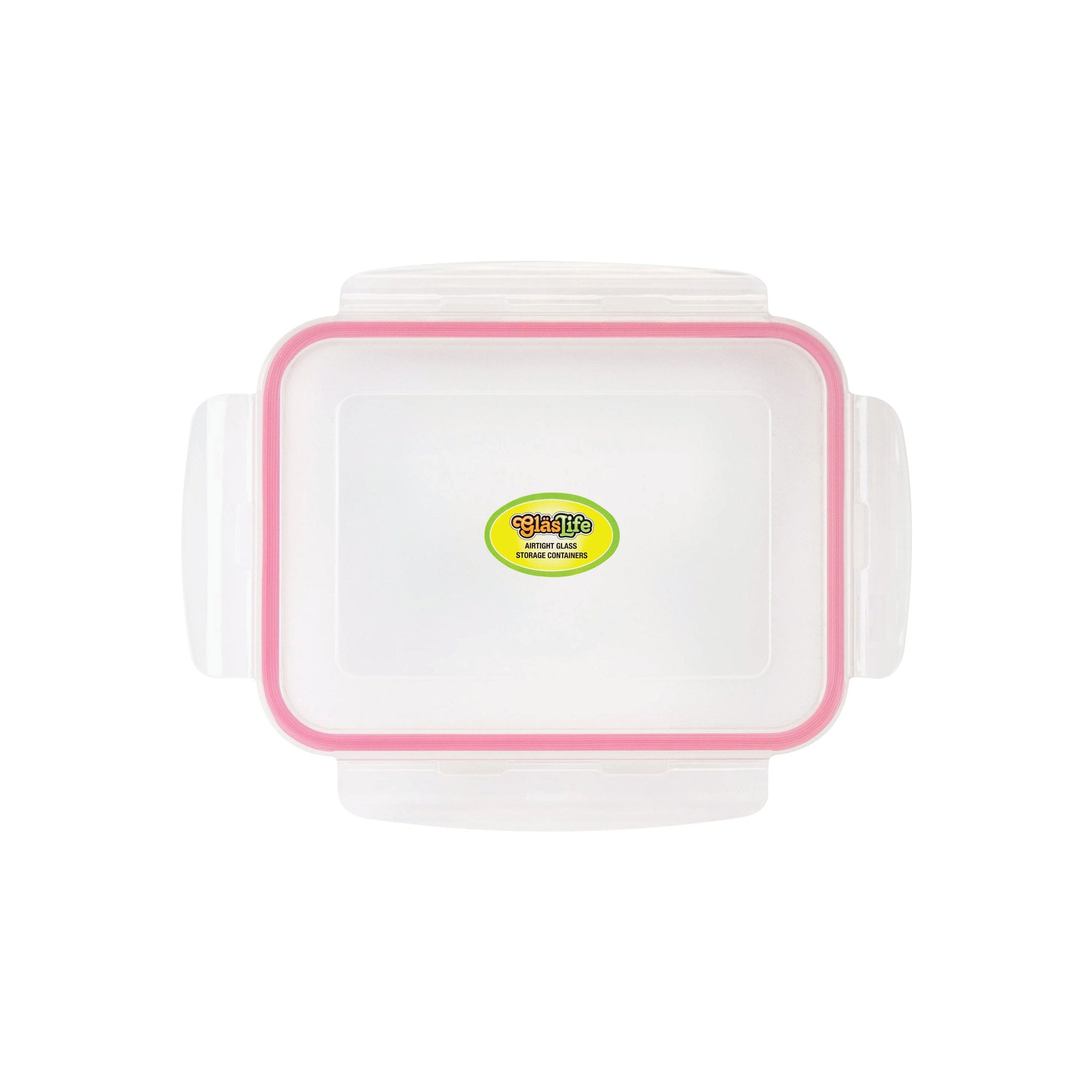 GlasLife® Airtight Rectangular Food Storage Container Lid - BPA Free, Leak Proof - Perfect for Meal Prep, Leftovers & Pantry Organization