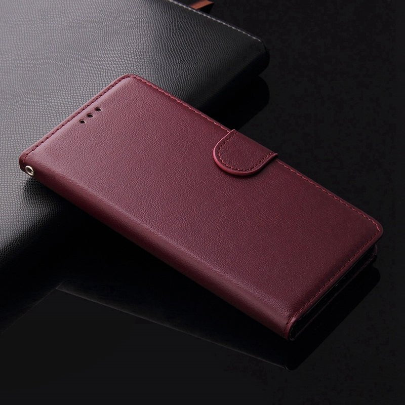 Genuine Leather Wallet Case for Samsung Galaxy - Slim RFID Blocking Phone Cover with Card Holder for Daily Use & Travel