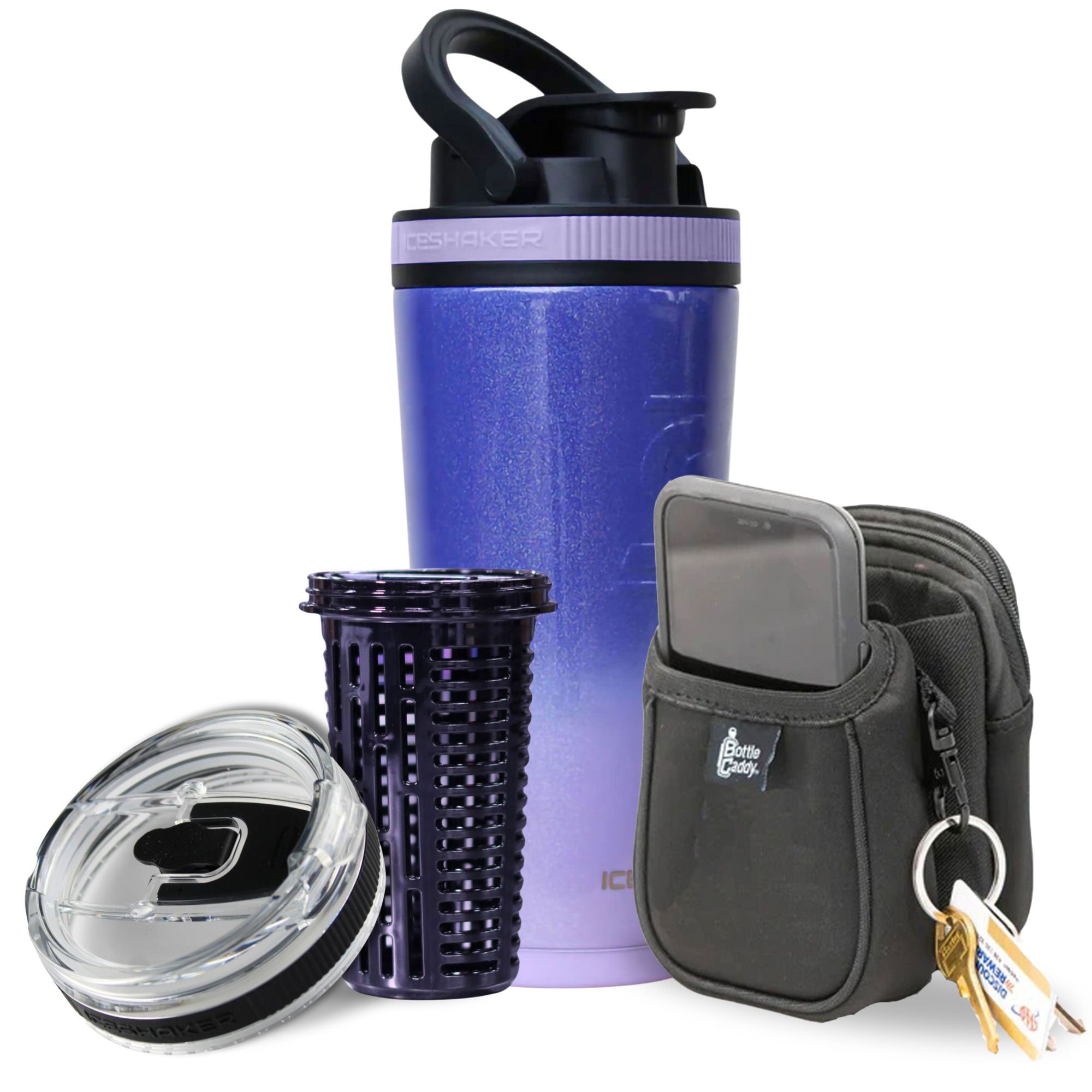 Lilac Dreaming 26oz Insulated Stainless Steel Water Bottle with Ice Shaker Lid - Leakproof Gym & Sports Drink Bottle for Protein Shakes, Workout, Running & Outdoor Activities