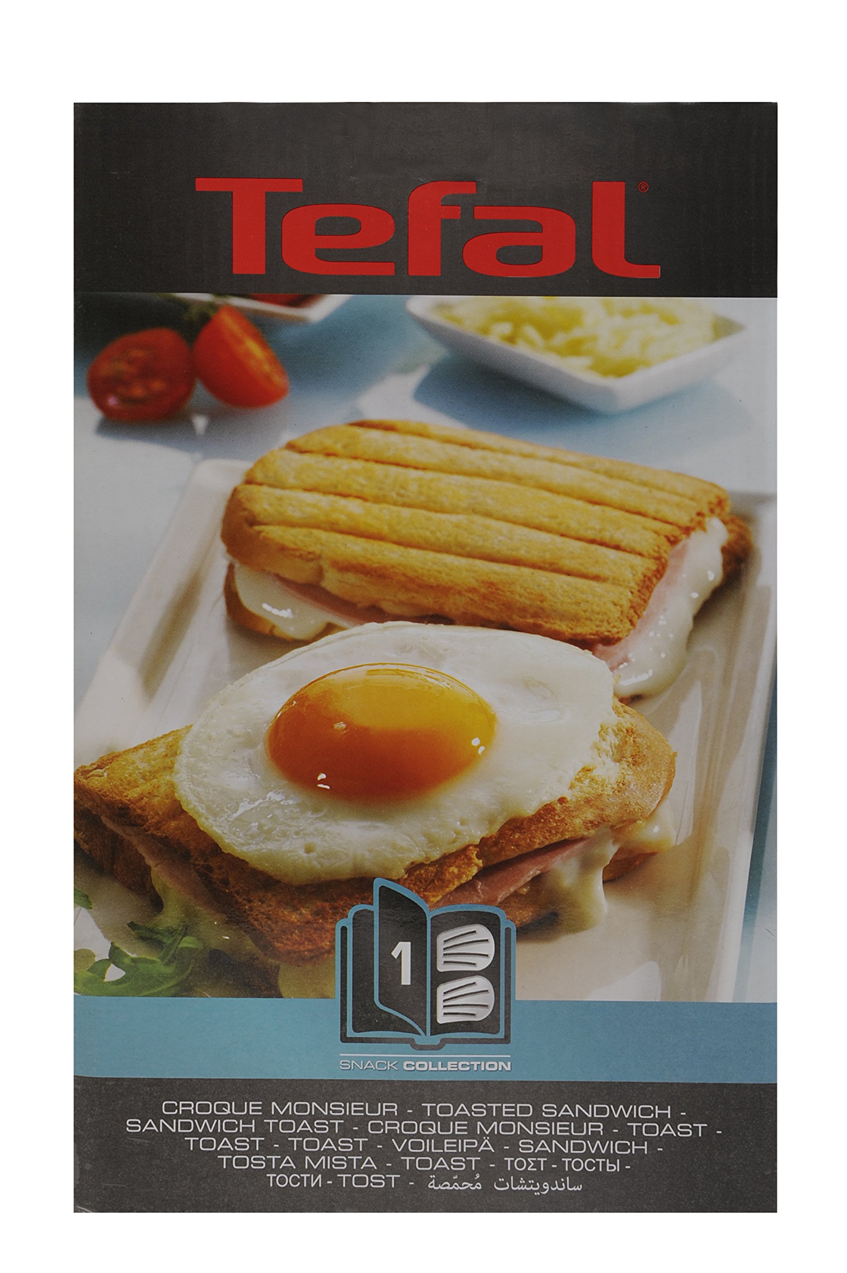 Tefal XA800112 Non-Stick Toasted Sandwich Maker Plates Set - Perfect for Breakfast, Snacks & Quick Meals - Compatible with Most Sandwich Presses