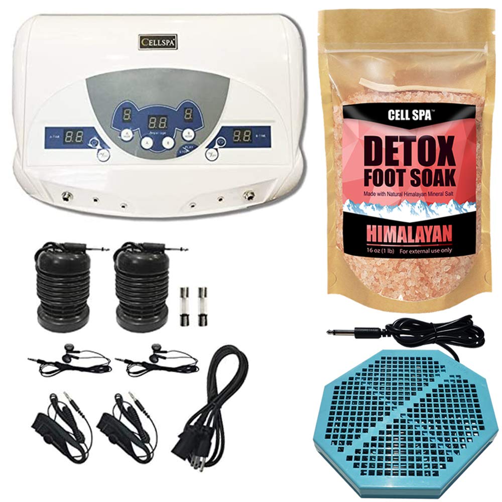 Dual Ionic Ion Detox Foot Spa Machine with MP3 Player & Powerful CS-900 Array – Himalayan Salt Detox for Relaxation & Wellness – Perfect for Home Spa, Stress Relief & Detox Therapy