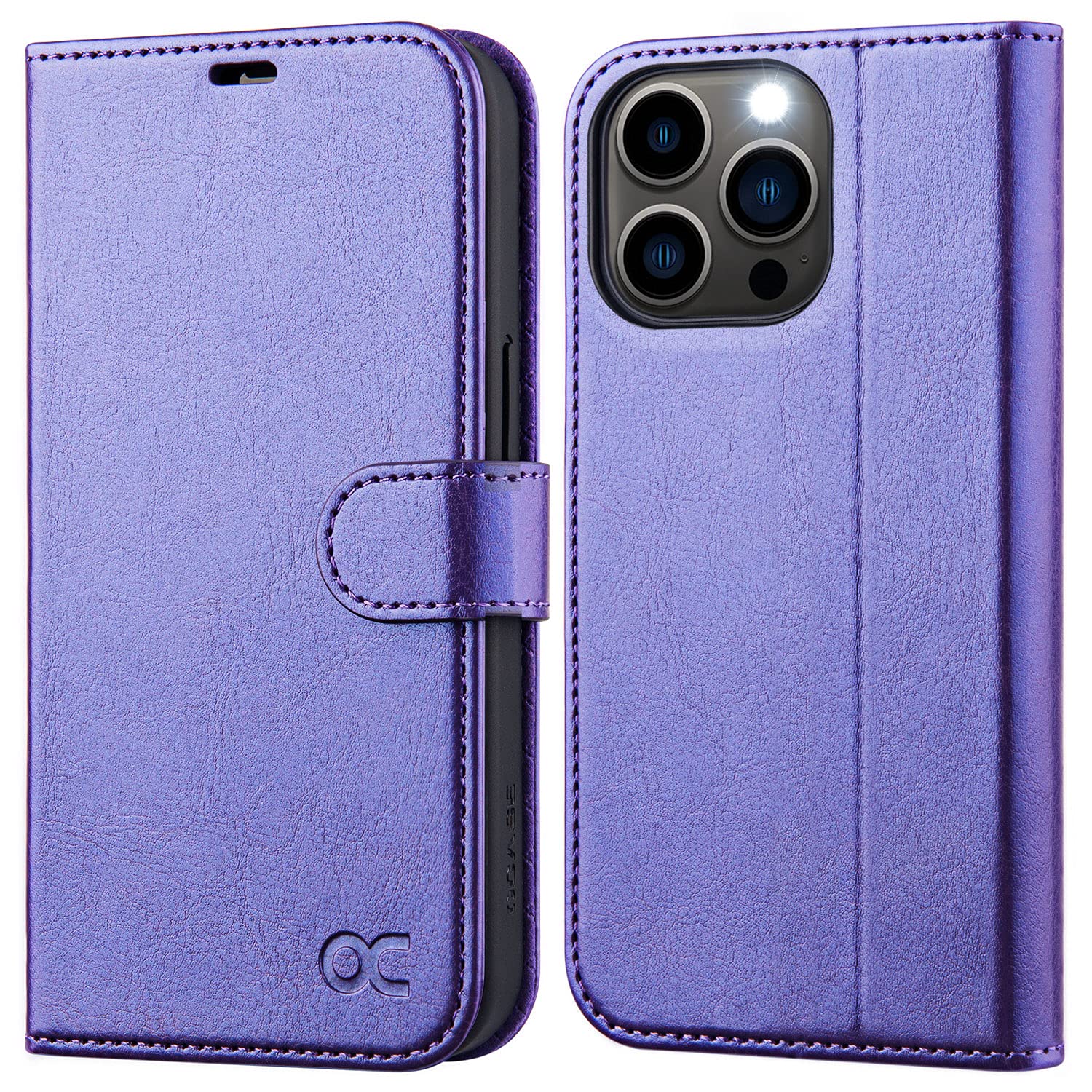 OCASE iPhone 13 Pro Max Wallet Case - PU Leather with RFID Blocking & Card Holders | for Work & Travel