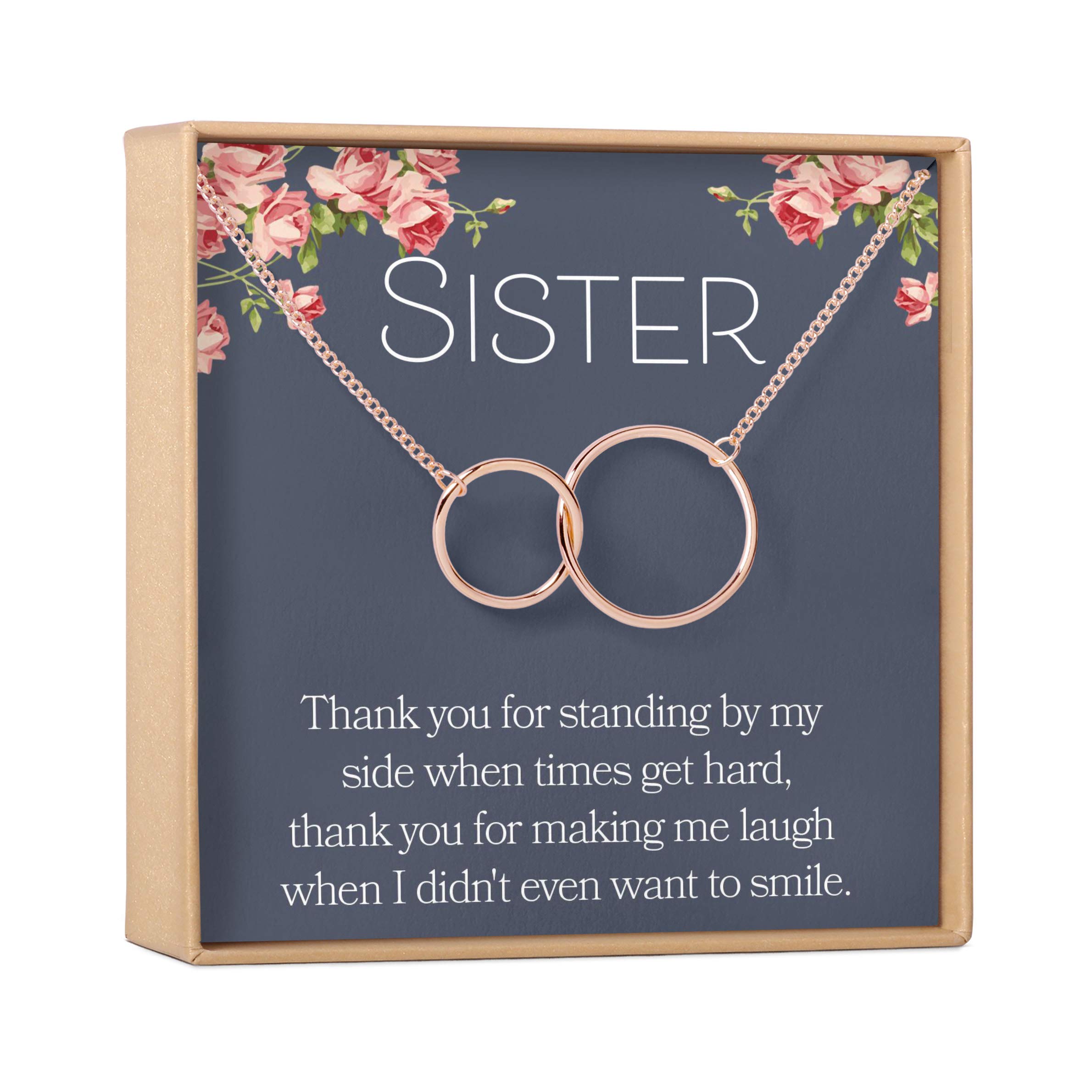 Sister Necklace - Heartfelt Jewelry Gift with Card for Birthday, Christmas, Anniversary | Perfect for Sisters, Best Friends & Loved Ones | Wear Daily or for Special Occasions
