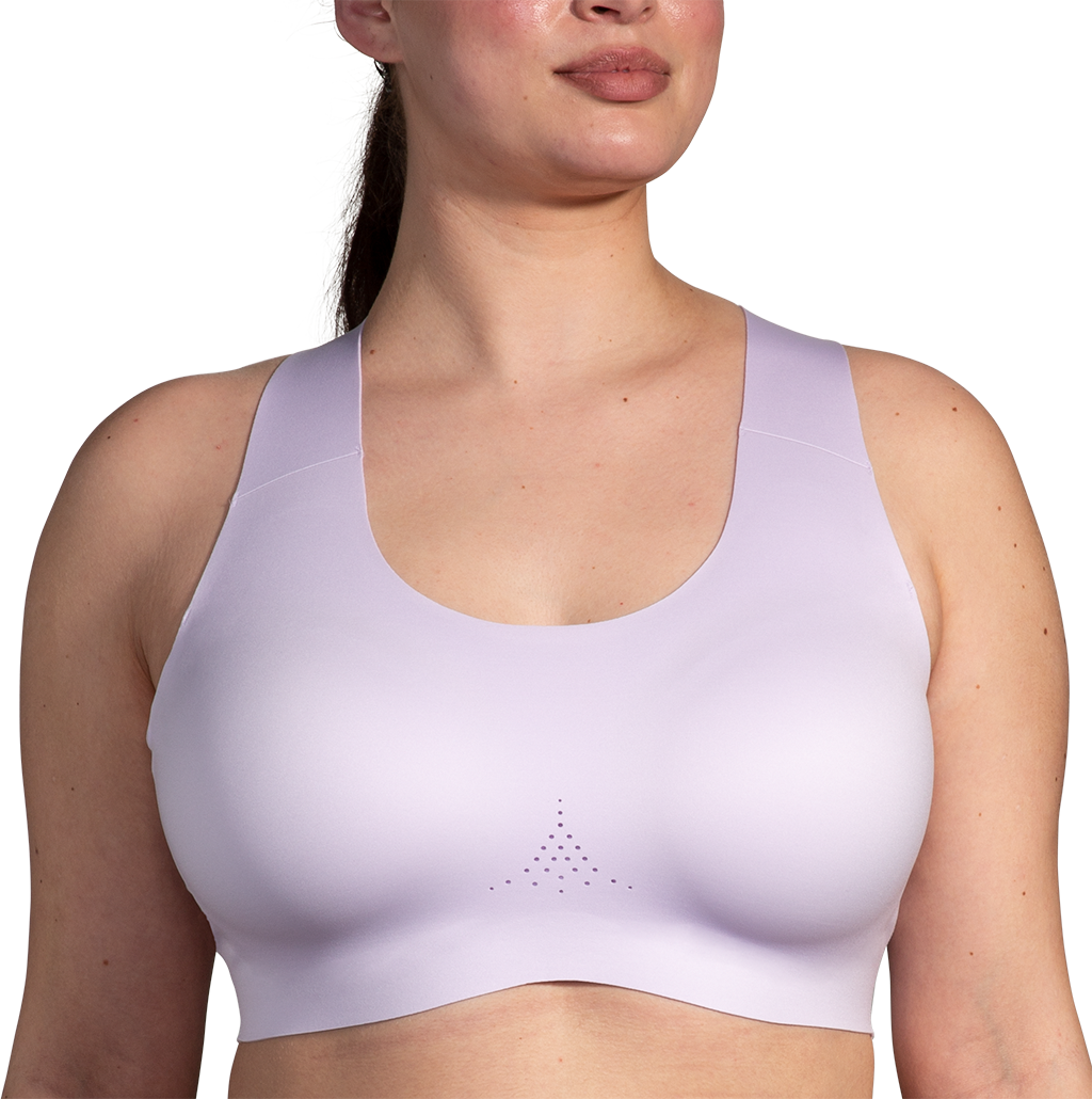 Women's Dare Crossback Run Bra 2.0 - Light Purple 505 - High Support Sports Bra for Running, Yoga & Gym Workouts - Breathable & Comfortable Activewear for Women