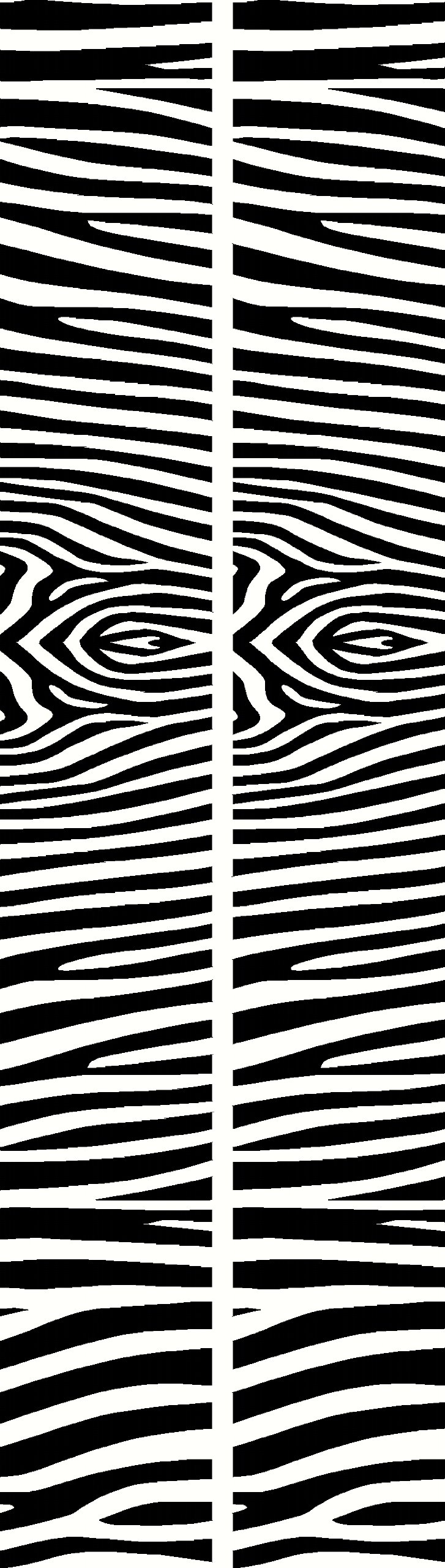Black Zebra Stripe Wall Decal - 36