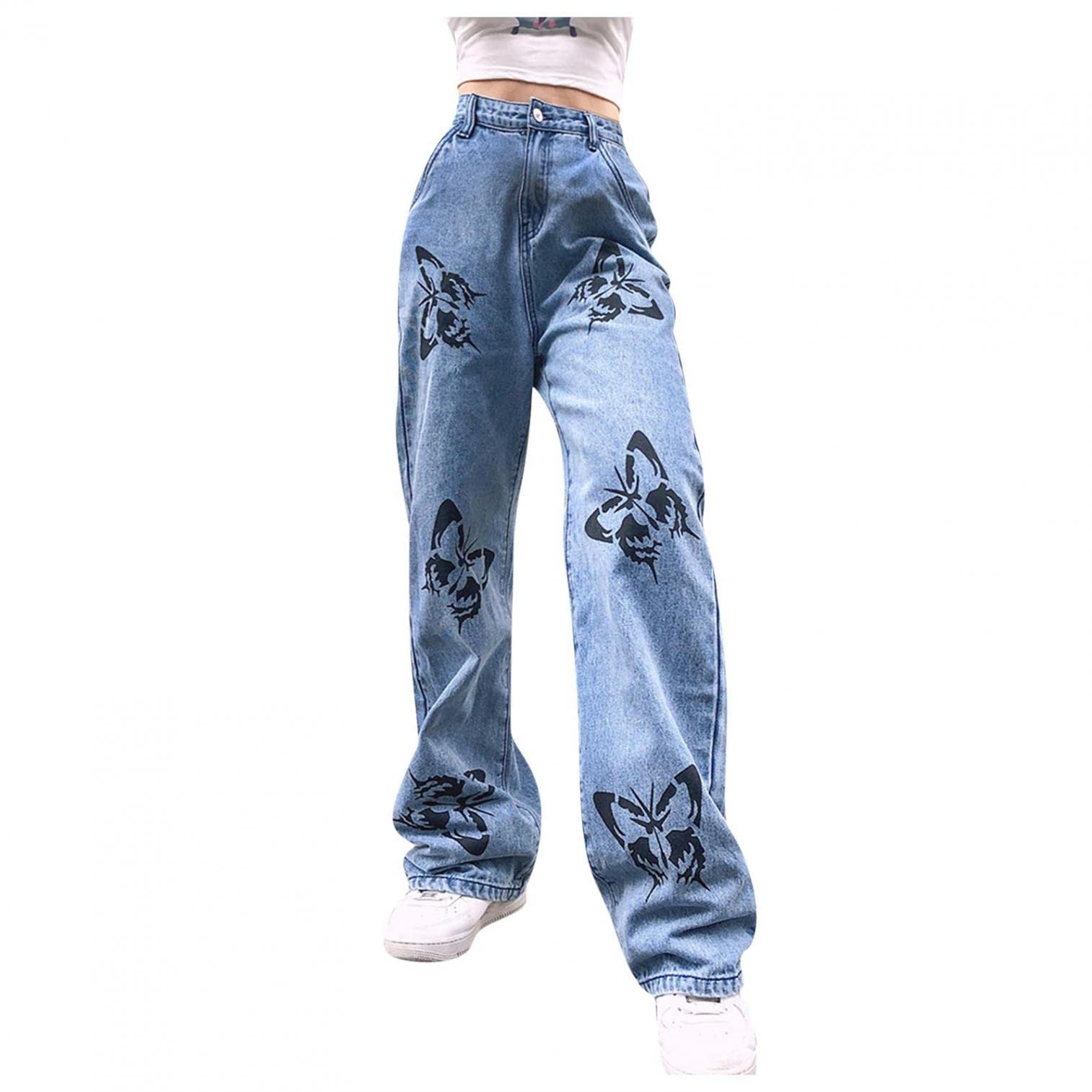 Stylish Women's High Waisted Skinny Ripped Jeans with Patchwork Design - Stretch Denim Pants for Casual Outfits & Streetwear Fashion