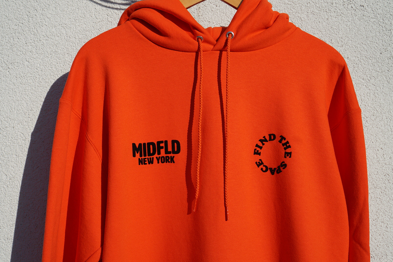 Champion™ Find the Space Double Logo Hoodie - Orange | Men's & Women's Casual Pullover Sweatshirt for Streetwear, Gym & Lounge Wear