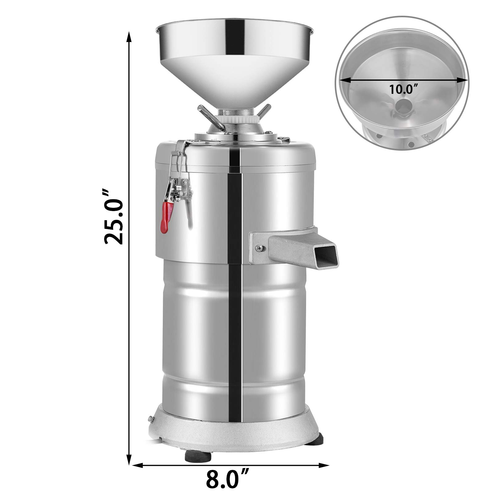 VEVOR 15kg/h Electric Peanut Oil Press Machine, 1100W Stainless Steel Peanut Butter Grinder, 27x27x64cm Commercial Peanut Mill - Perfect for Home Kitchens, Restaurants, and Healthy Snack Making