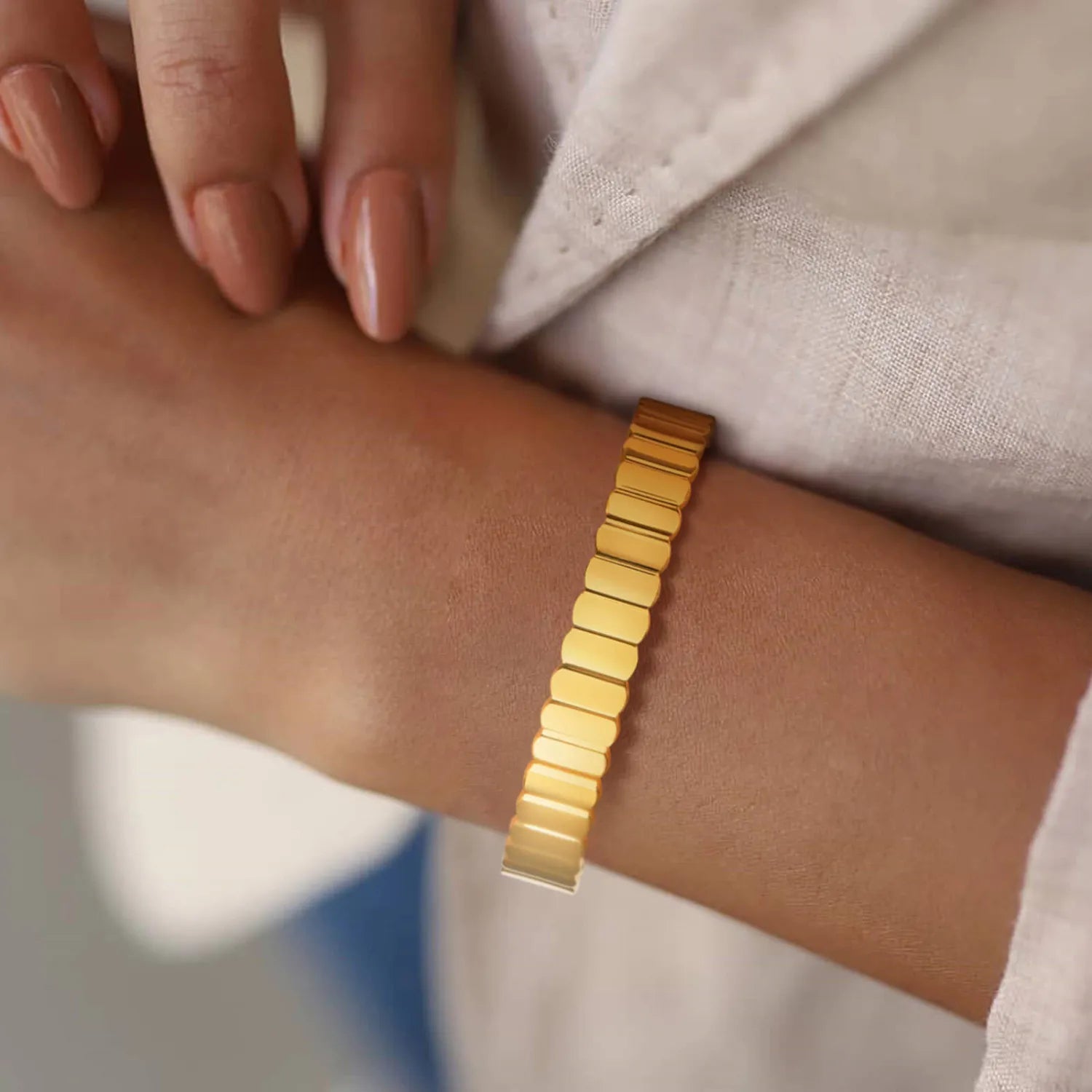 Elegant Adjustable Cuff Bangle Bracelet for Women - Stylish Stackable Boho Jewelry for Everyday Wear & Special Occasions