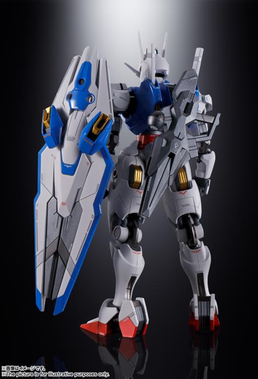 Bandai Chogokin Mobile Suit Gundam: The Witch from Mercury Gundam XVX-016 Aerial Action Figure - Premium Collectible Model Kit for Anime Fans & Gundam Enthusiasts - Perfect for Display, Photography & Role Play Scenes