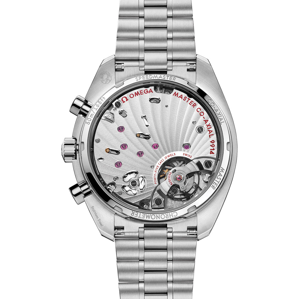 Speedmaster Moonphase Meteorite Co-Axial Master Chronometer Watch - 43mm Galvanic Grey Stainless Steel Bracelet - Luxury Men's Chronograph for Gifts, Business & Formal Occasions