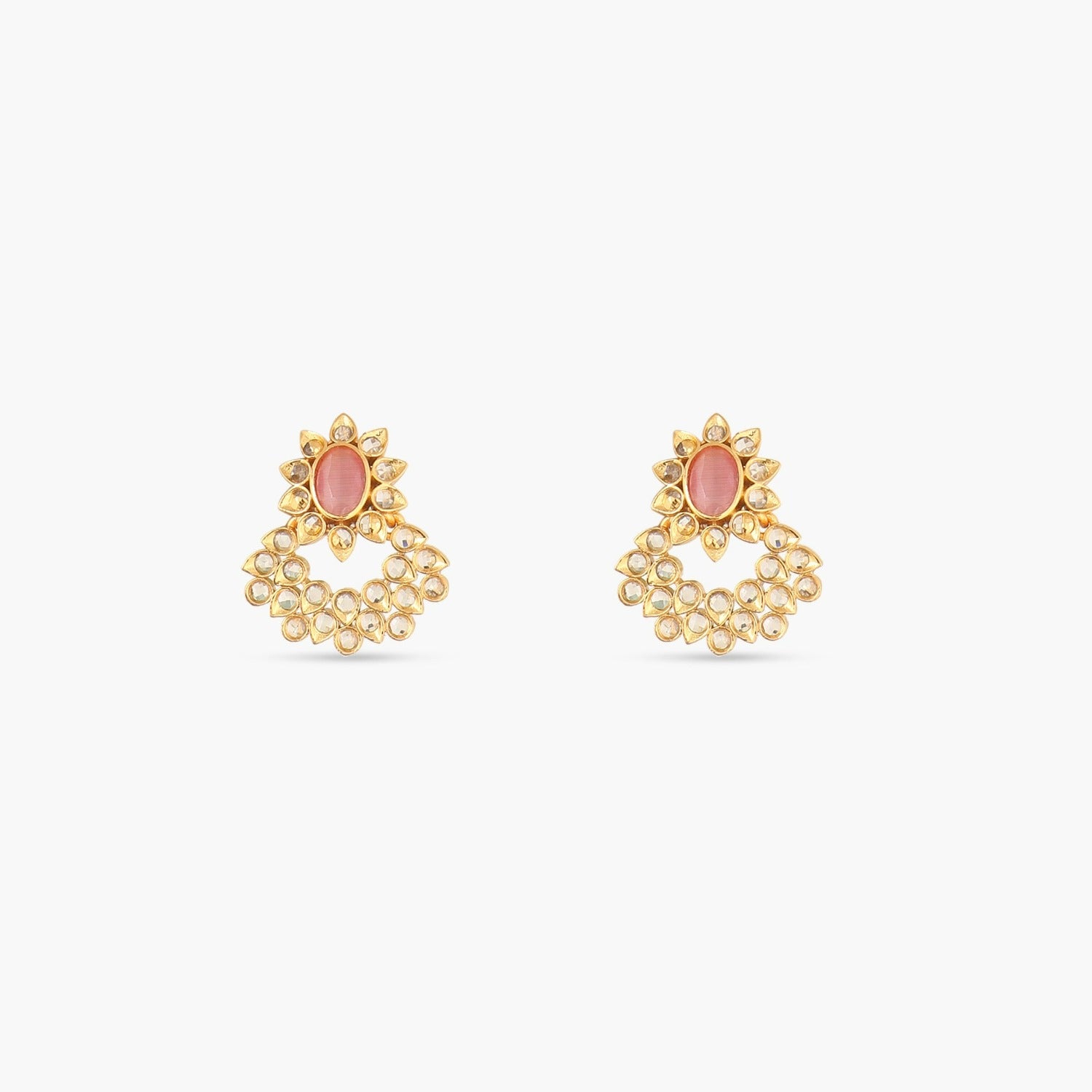 Ella Nakshatra Cubic Zirconia CZ Stud Earrings for Women - Hypoallergenic Fashion Jewelry Gift for Birthday, Anniversary & Everyday Wear