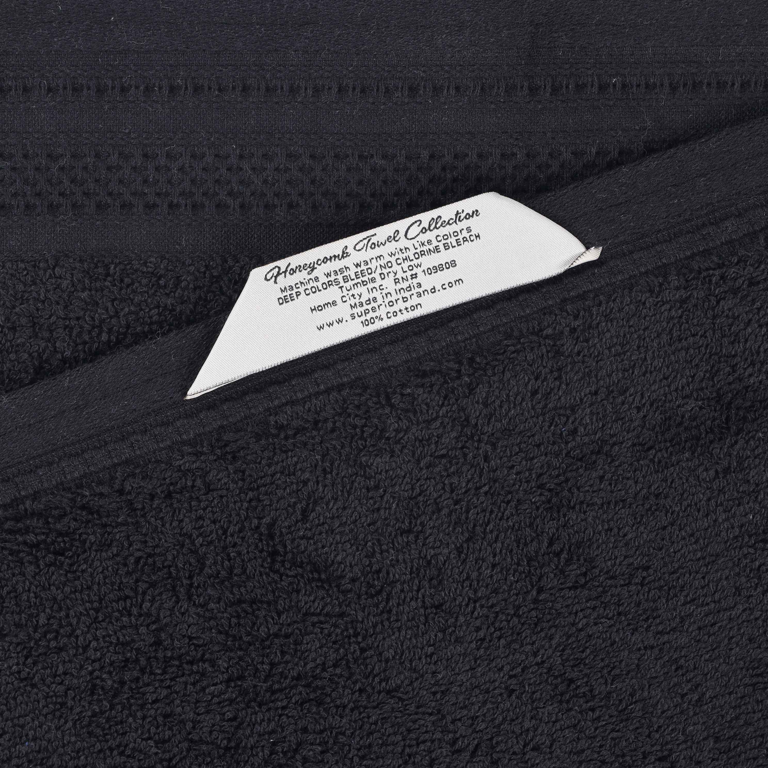Premium Honeycomb Waffle Weave Cotton Hand Towels Set of 6 - Soft Absorbent Bath & Kitchen Towels for Guest Bathroom, Spa, Luxury Hotel Decor