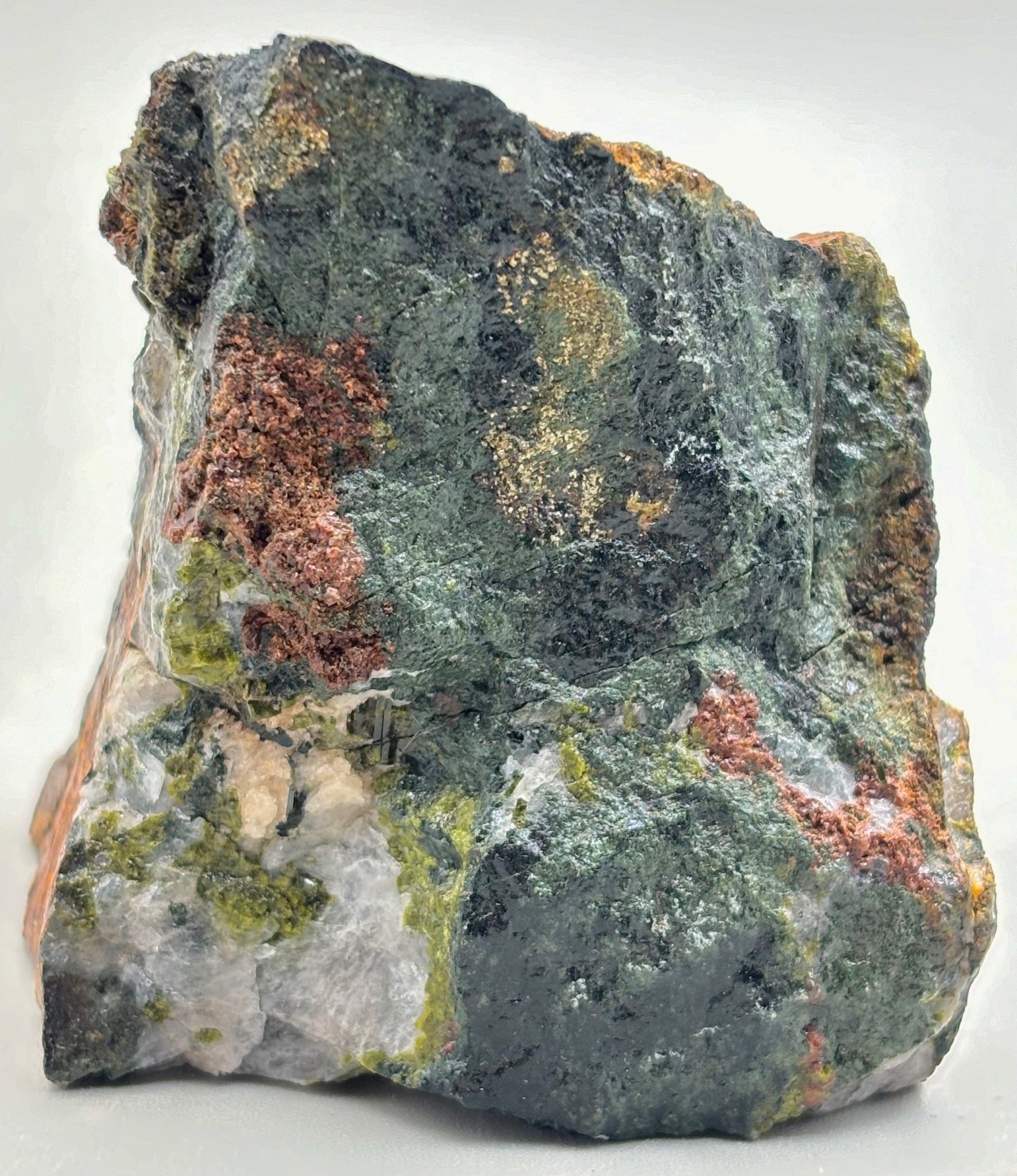 Natural Andradite Garnet & Epidote in Skarn - Rare Mineral Specimen for Collectors, Jewelry Making & Metaphysical Healing