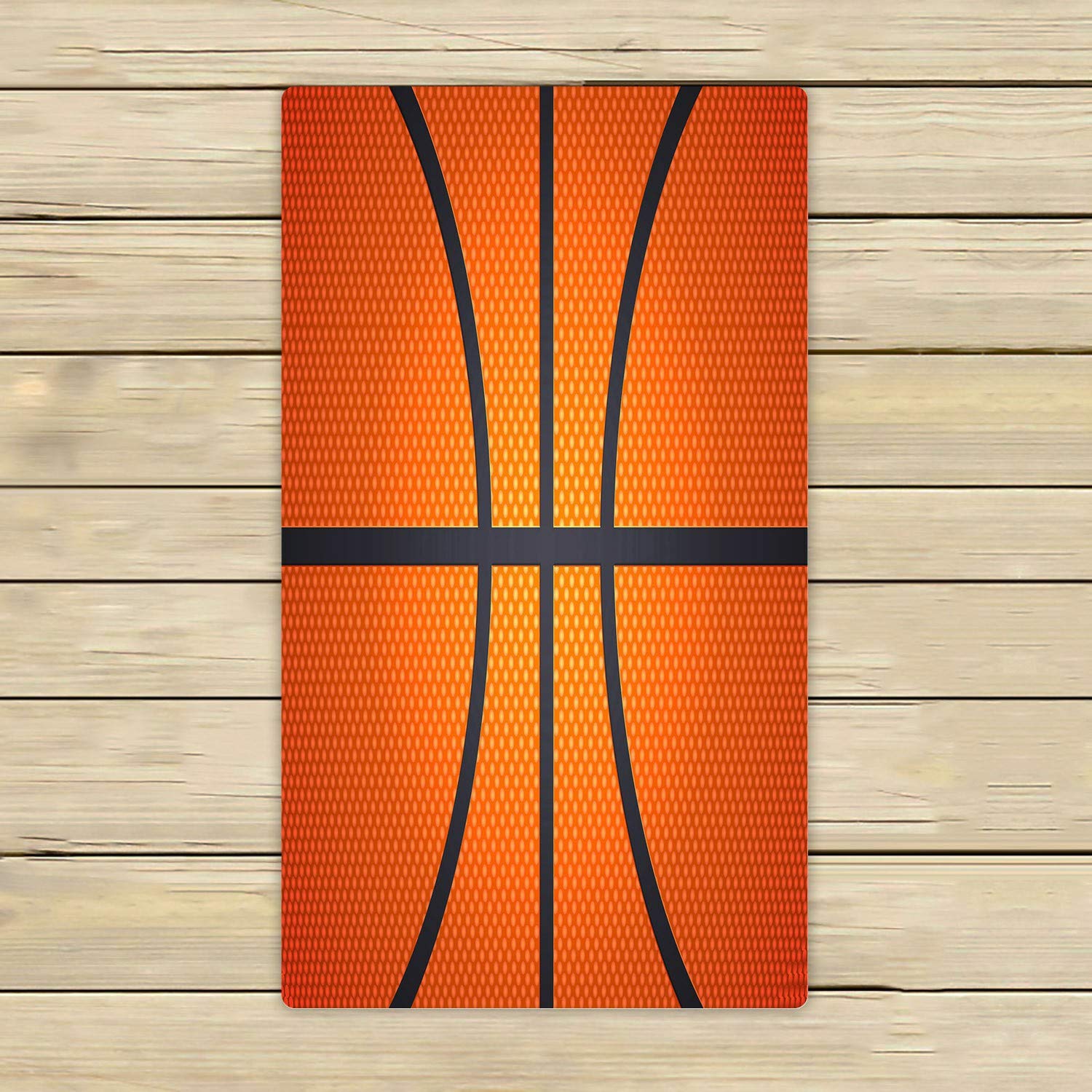 ECZJNT 16x28 Inch Quick-Dry Basketball Sport Beach Towel - Super Absorbent Shower Towel for Gym, Pool, Travel & Outdoor Activities - Lightweight & Compact for Home, Camping, Beach & Sports