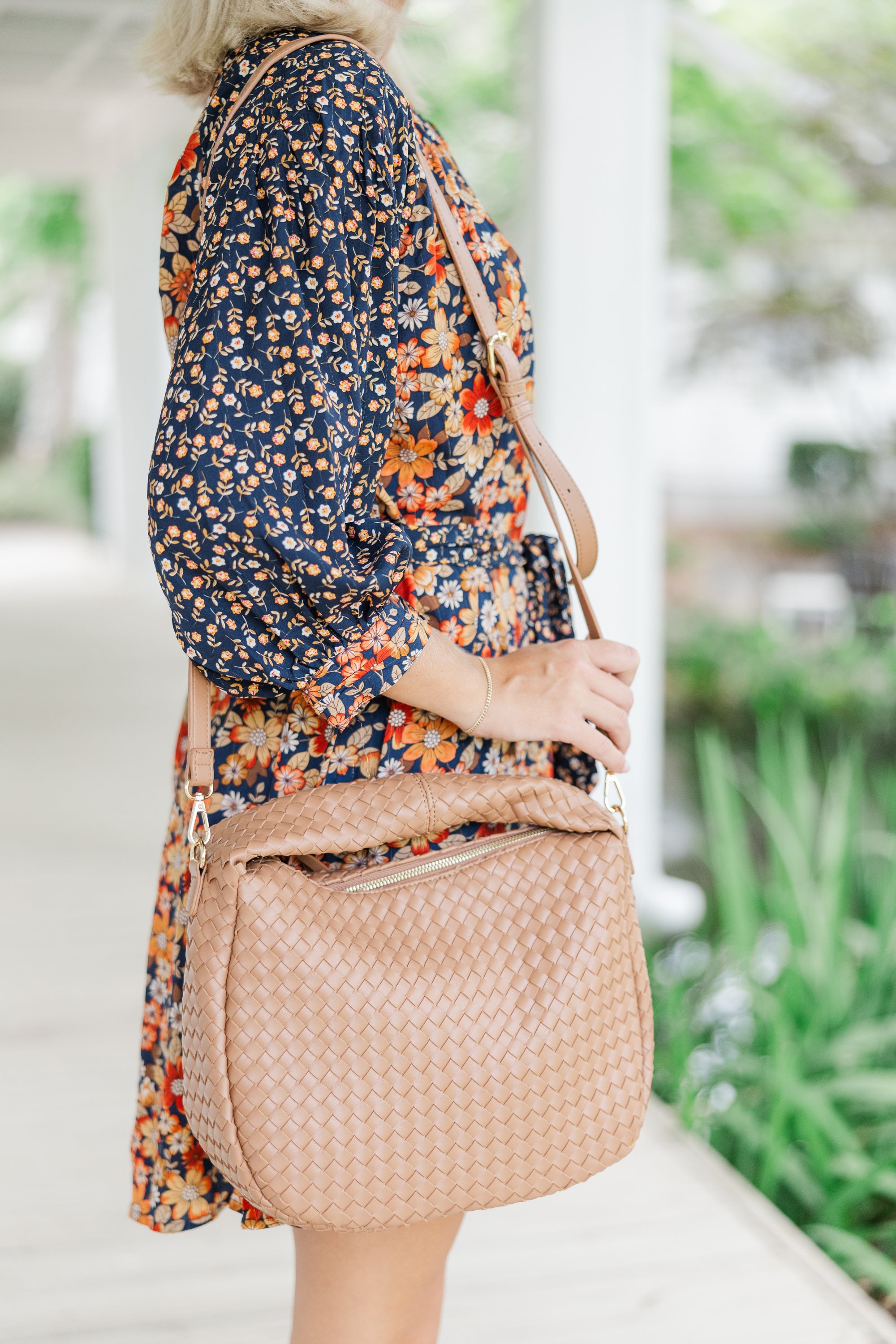 Can't Lose You Nude Woven Purse - Stylish Women's Handbag for Everyday Use, Work & Date Night