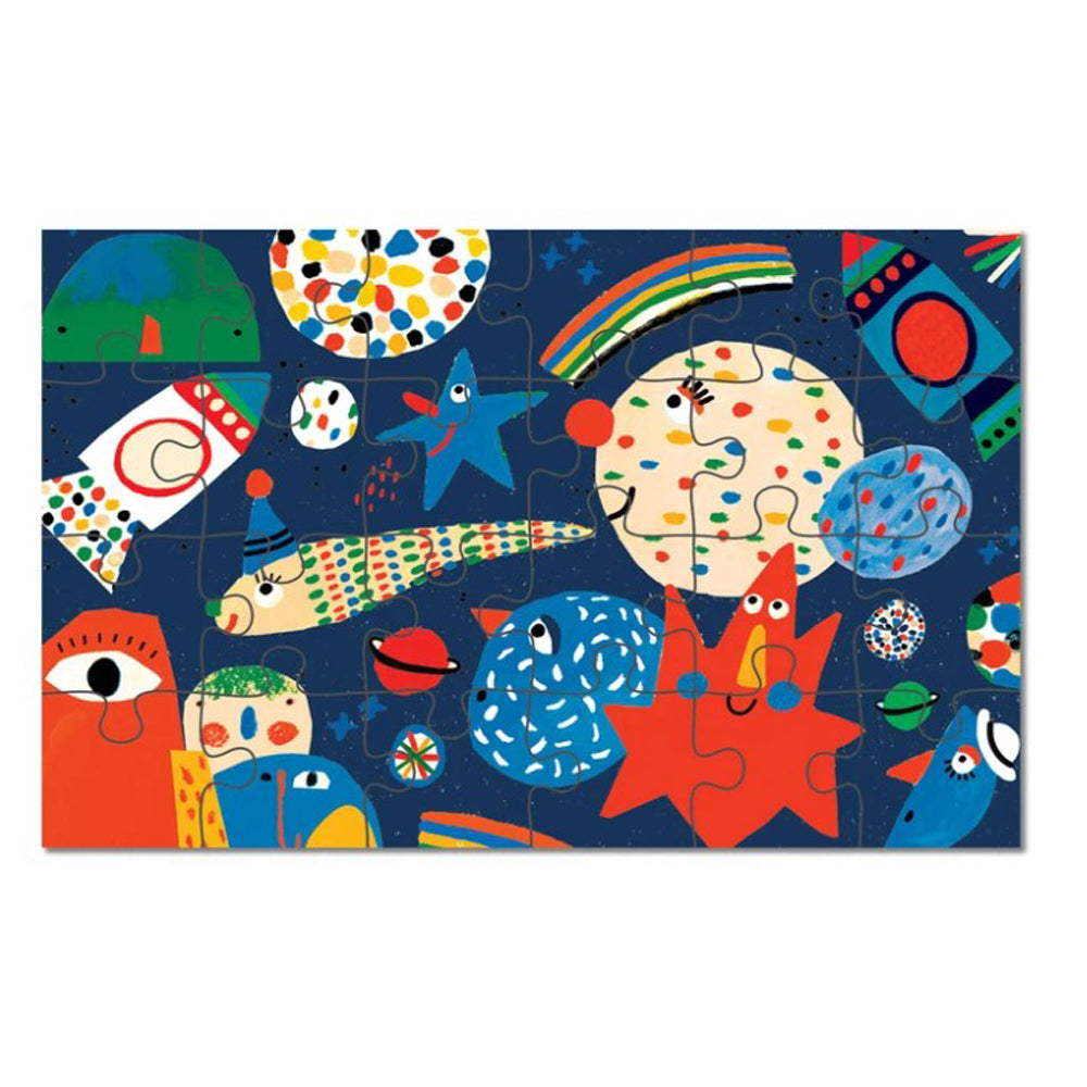 24-Piece Kids Puzzle - Space Romance Adventure | Educational Toy for Children Ages 3-8 | Perfect for Birthday Gifts & Classroom Activities