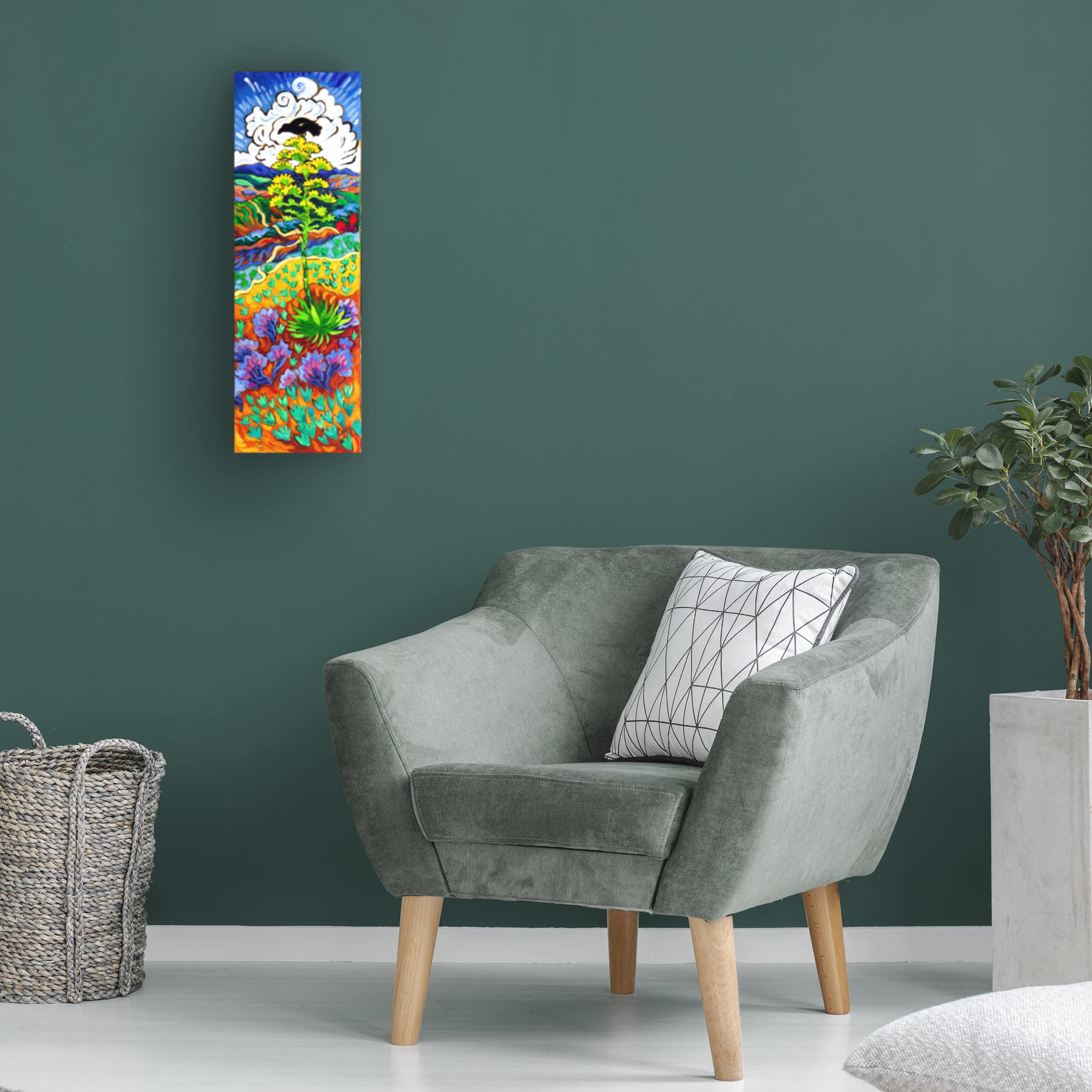 Trademark Fine Art 'The Watcher' Canvas Wall Art Painting by Cathy Carey - Perfect for Living Room, Bedroom & Office Decor